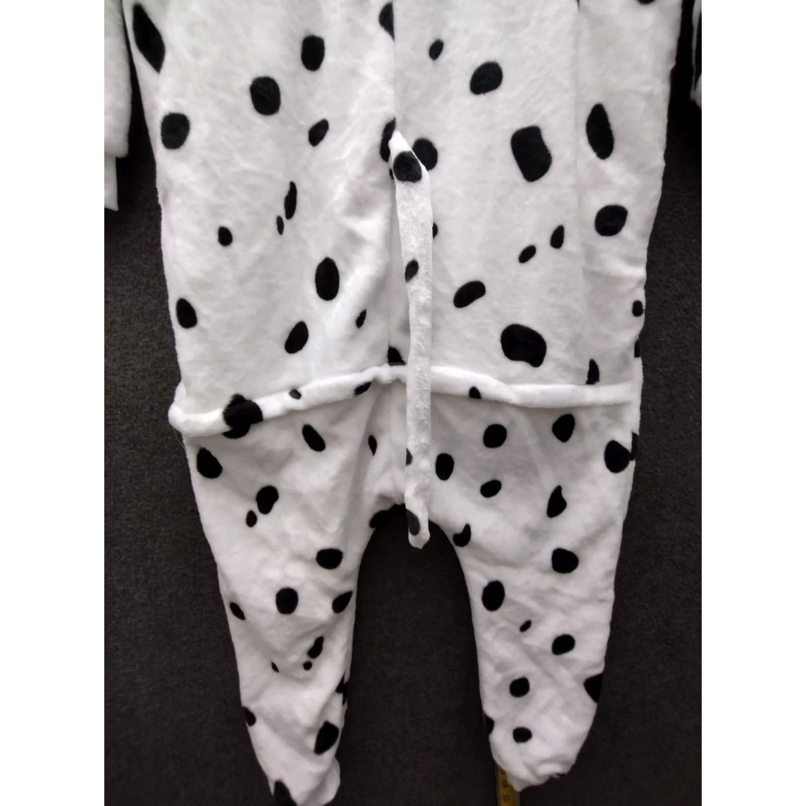 Vintage VINTAGE Adult Pajamas Halloween Dog One Piece Costume S White Polar Fleece Animal Kigurumis Halloween Adults S Pajamas Dog Costume White Adults S Size ONE SIZE - 5 Thumbnail