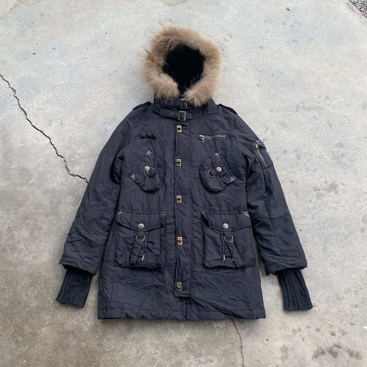 Japanese Brand 🔥CECIL MCBEE🔥 IF SIX WAS NINE STYLE RACOON HOODIE JACKET Size US M / EU 48-50 / 2 - 1 Thumbnail