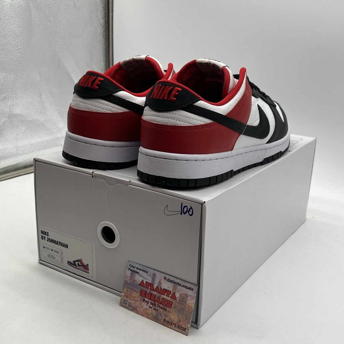 Nike Nike id Nike by you black red Size US 13 / EU 46 - 5 Thumbnail