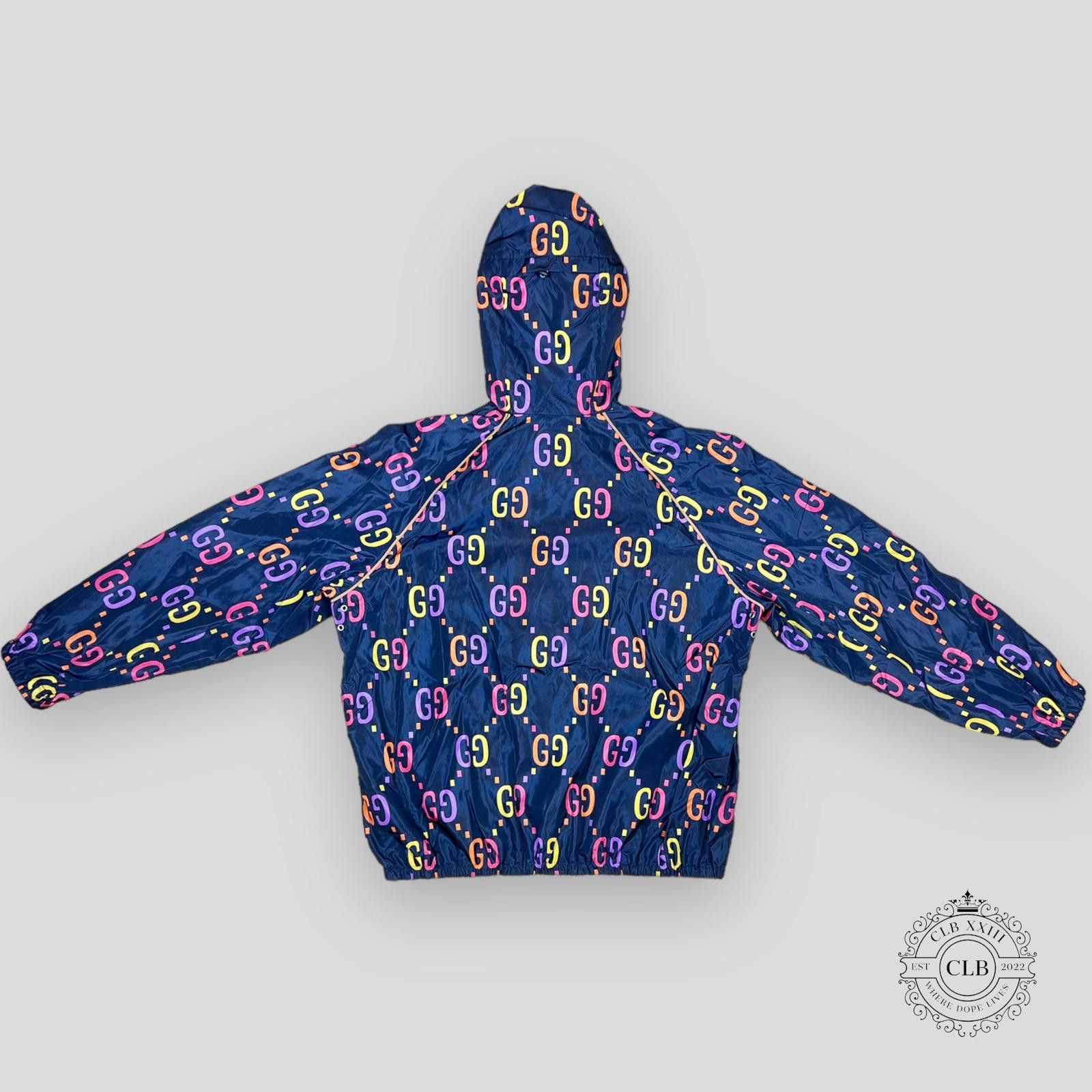 Gucci GUCCI GG JACQUARD WINDBREAKER JACKET- BLUE Size US L / EU 52-54 / 3 - 2 Thumbnail