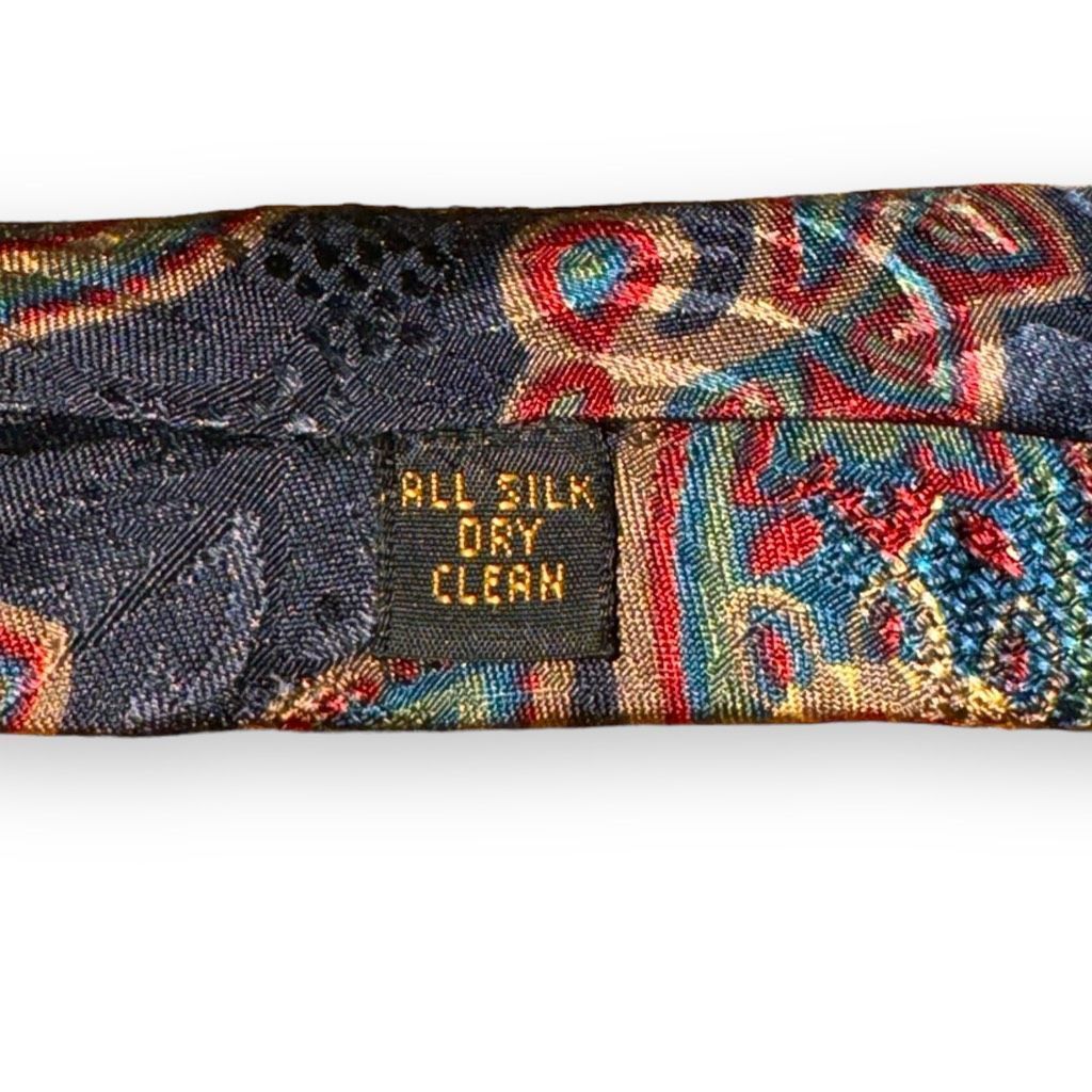 Aquascutum Aquascutum of London Navy Paisley Hand Finished in London Ti Size ONE SIZE - 5 Thumbnail