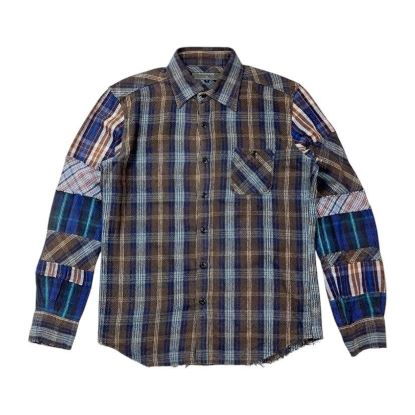 Designer × Flannel × Japanese Brand Difference Rupert Sleeve Patchwork Shirt Size M Size US M / EU 48-50 / 2 - 1 Thumbnail