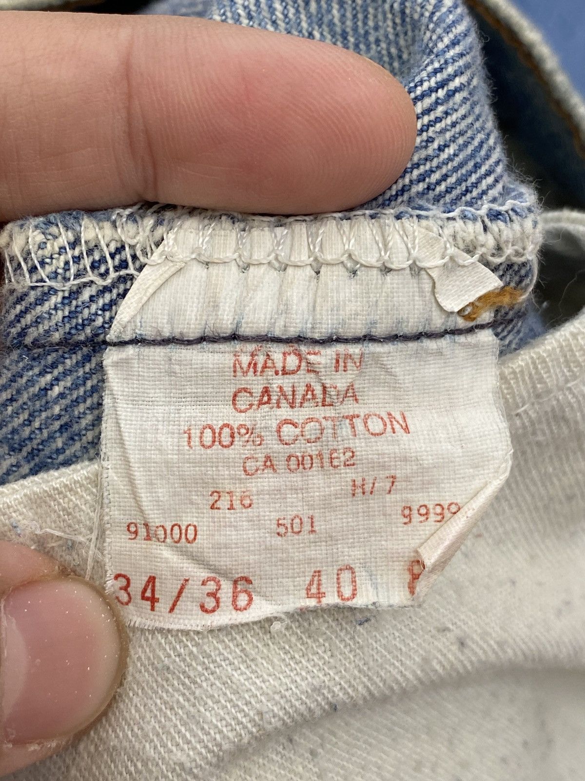Levi's Vintage Clothing Vintage 90s Levis 501 Mud Wash Faded Distressed Style Jeans Size US 31 - 17 Thumbnail