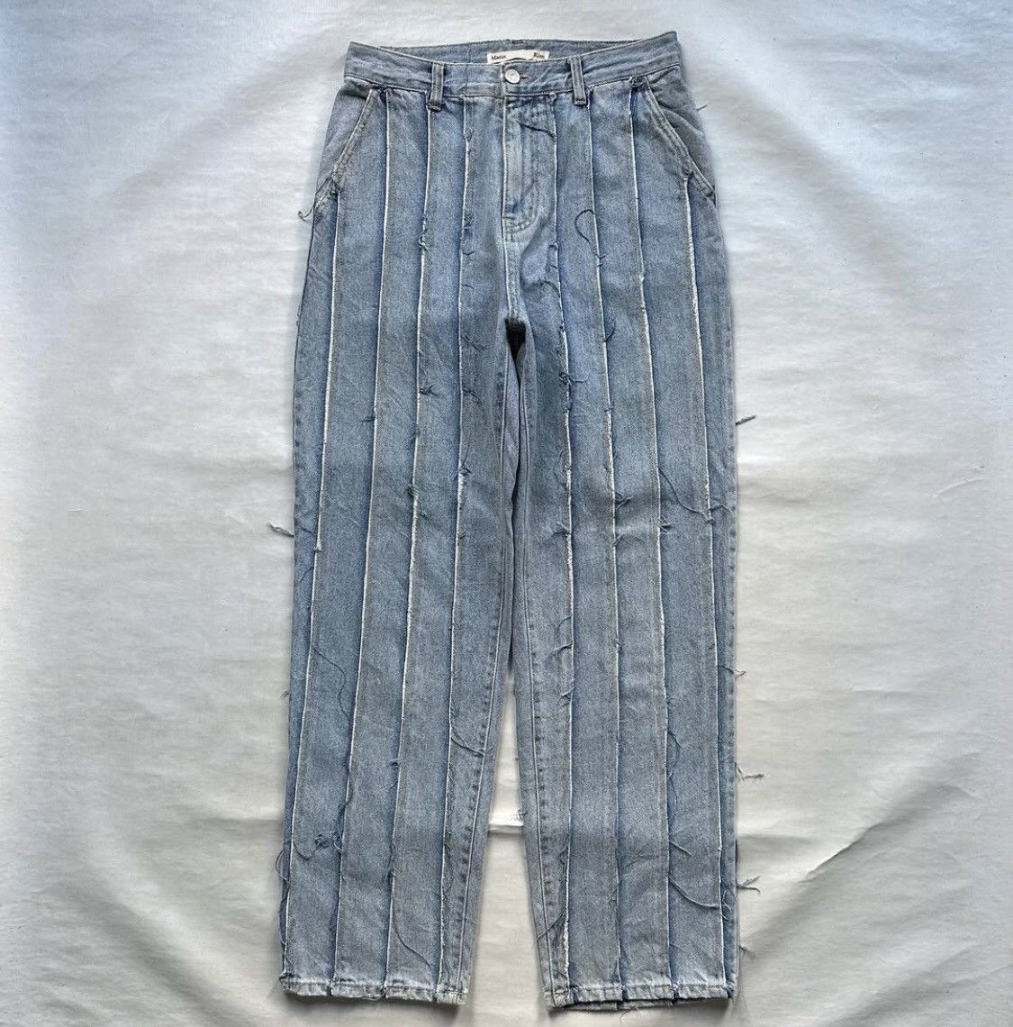Designer × Matin Kim Matin Kim Cutting Loose Denim Pants Light Blue Size 30" / US 8 / IT 44 - 1 Thumbnail