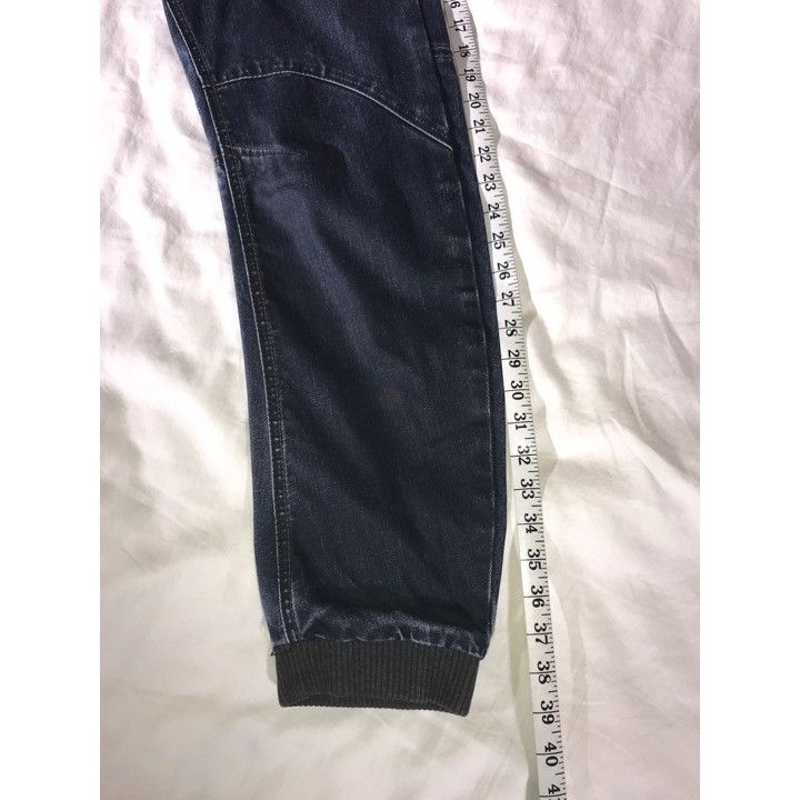 Other ETO Jeans Men's Dark Blue Pieced Denim Rippled Jogger Jeans Size US 28 / EU 44 - 10 Thumbnail