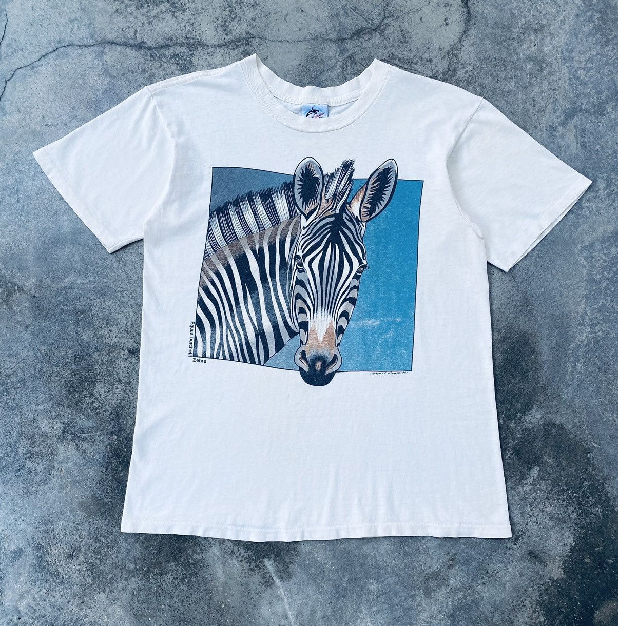 Vintage Vintage 90s Equus Burchelli Zebra Art Tees Size US L / EU 52-54 / 3 - 1 Thumbnail