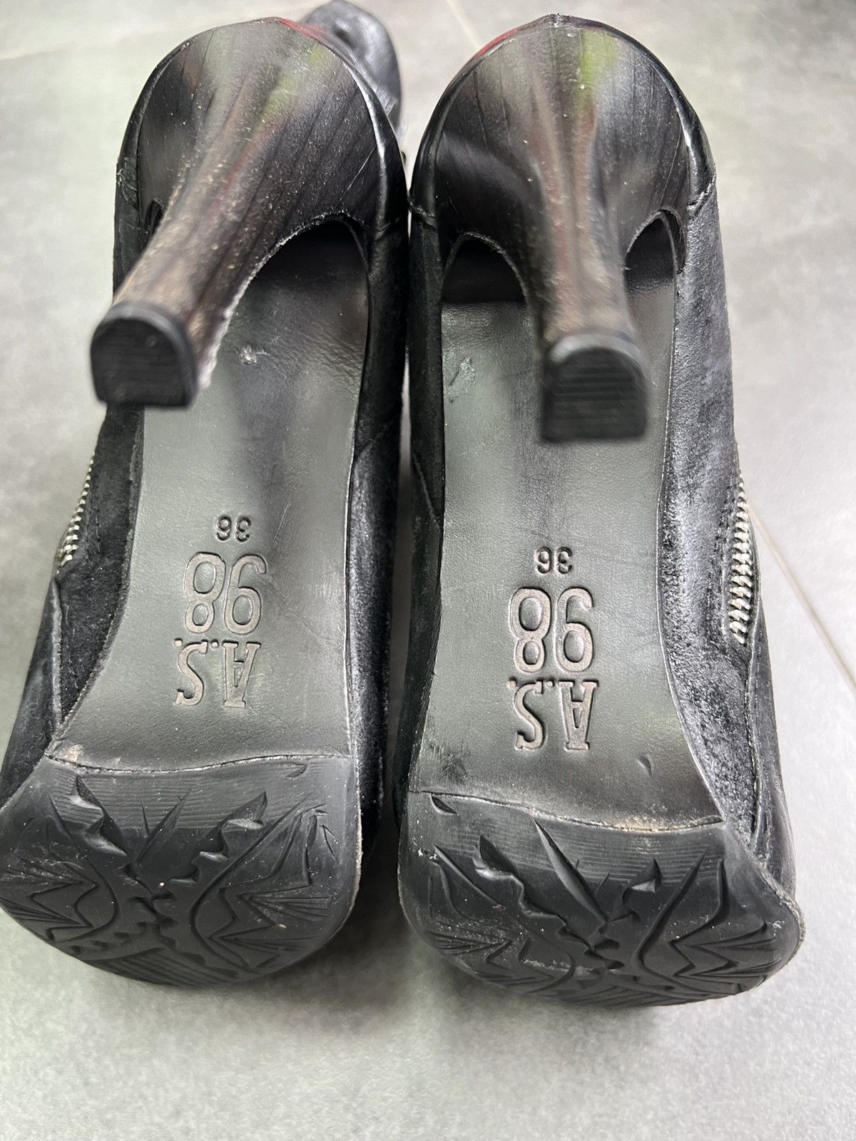 A.S.98 × Leather A.S.98 Avantgarde ankle Leather Boots Size 36 Size US 6 / IT 36 - 6 Thumbnail
