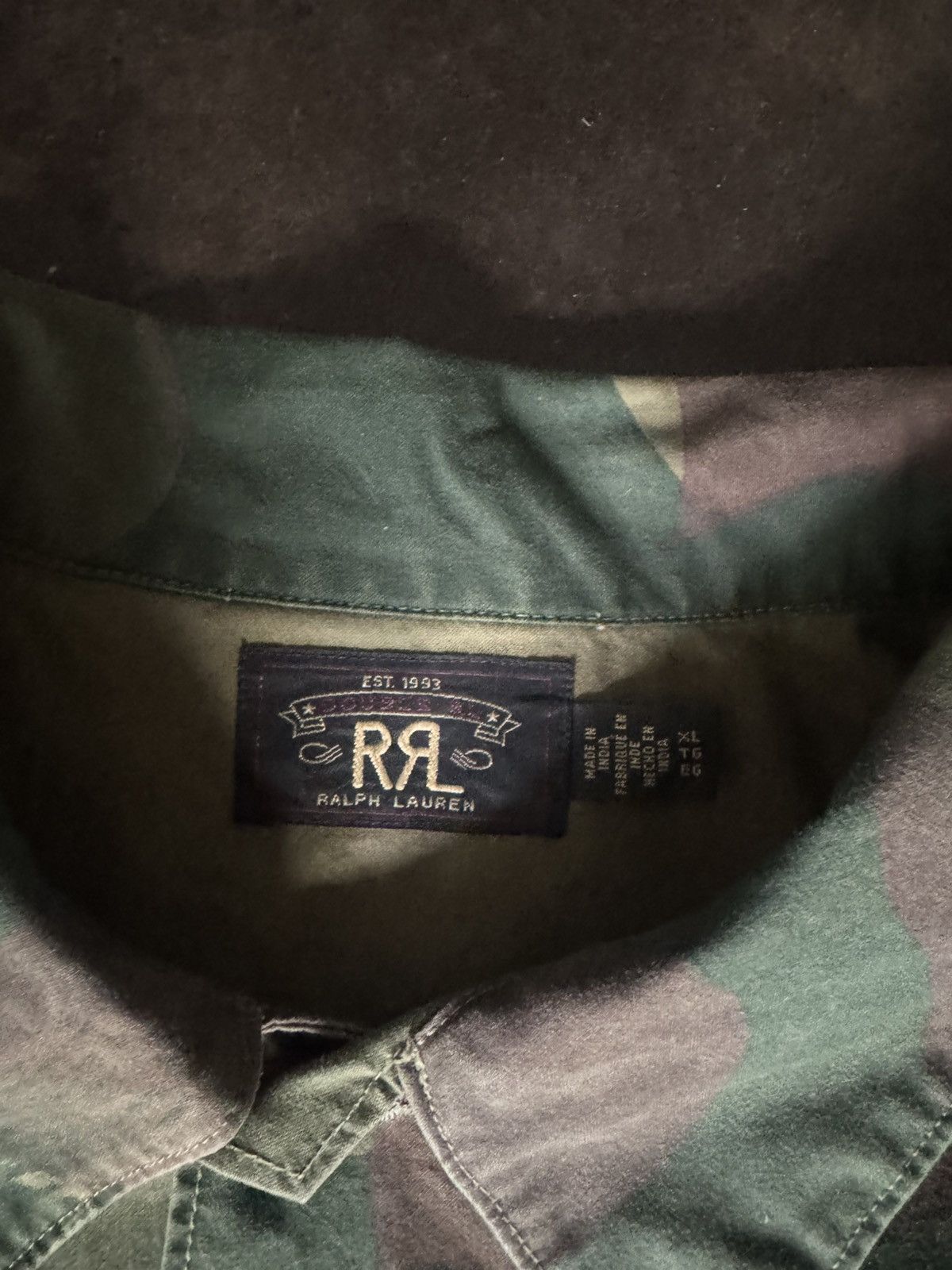 RRL Ralph Lauren RRL Ralph Lauren Camo Button-Up Shirt Size US XL / EU 56 / 4 - 3 Thumbnail