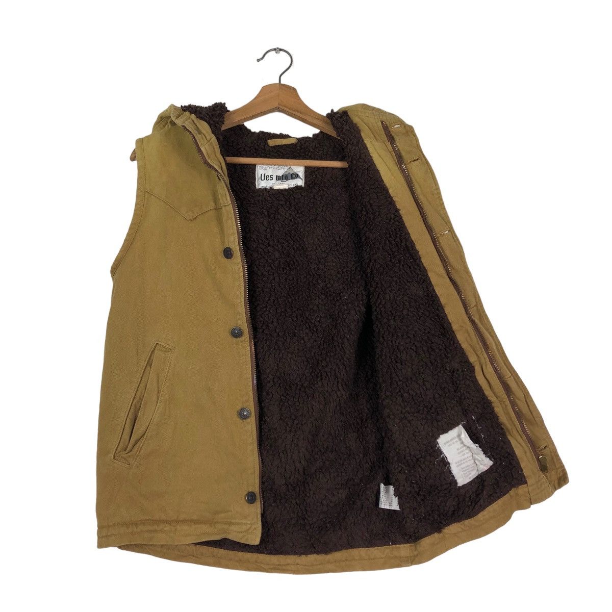 Japanese Brand 📌VINTAGE BIKER VEST QUILTED HUNTING UES MFG. CO. Size US M / EU 48-50 / 2 - 11 Thumbnail