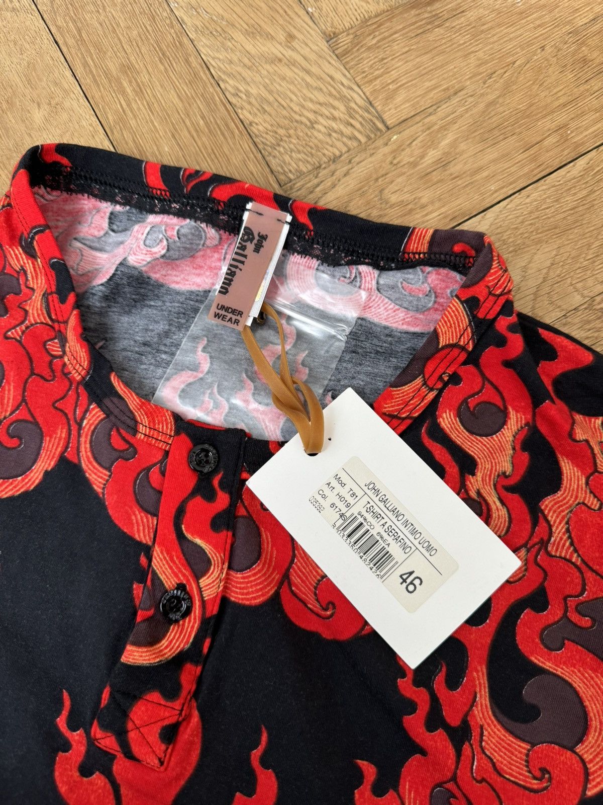 John Galliano Galliano Fire Flame T-Shirt S Size US S / EU 44-46 / 1 - 5 Thumbnail