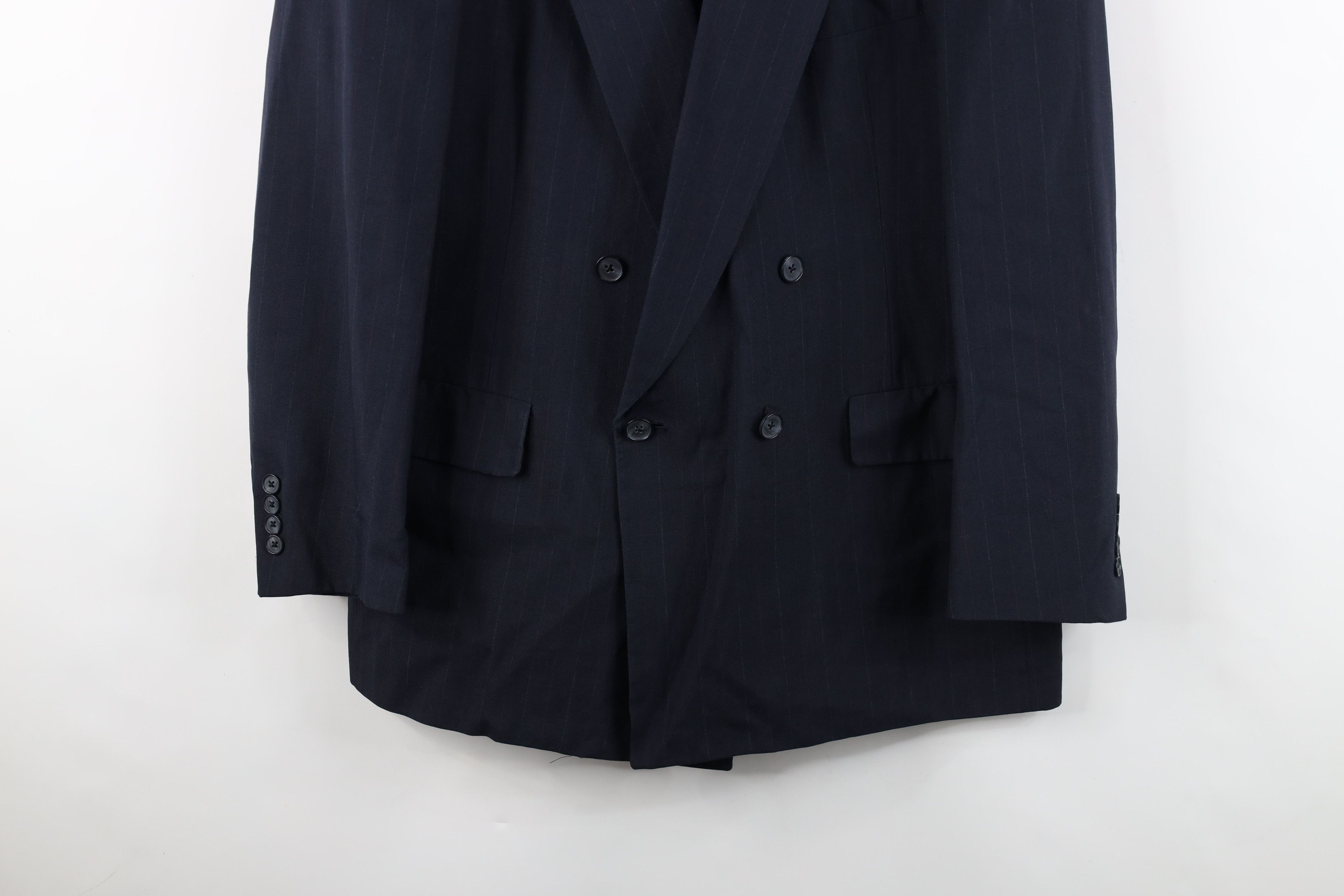 Vintage Vintage 80s 90s Double Breasted Blazer Suit Coat Jacket USA Size US XXL / EU 58 / 5 - 3 Thumbnail