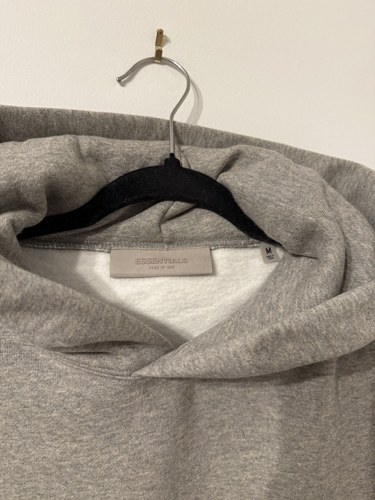 Fear of God Essentials Hoodie Oatmeal Grey Size US M / EU 48-50 / 2 - 2 Thumbnail