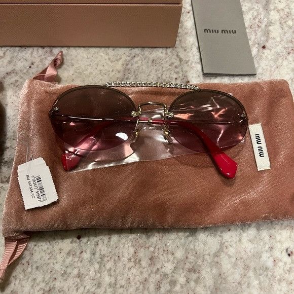 Miu Miu Miu Miu‎ Evolution 54mm Rimless Round Sunglasses - NWT Size ONE SIZE - 4 Thumbnail