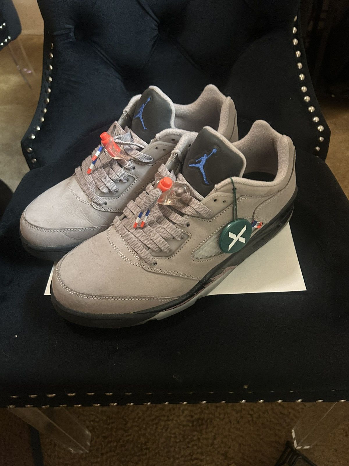 Jordan Brand Jordan 5 Low PSG “Paris Saint Germain” Size US 10.5 / EU 43-44 - 2 Thumbnail