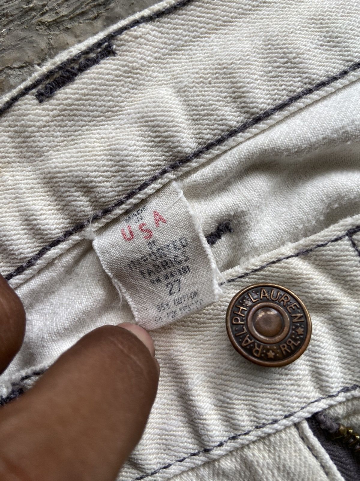 RRL Ralph Lauren 1990s RRL Ralph Lauren - Destressed Jeans Pants Size US 27 - 5 Thumbnail