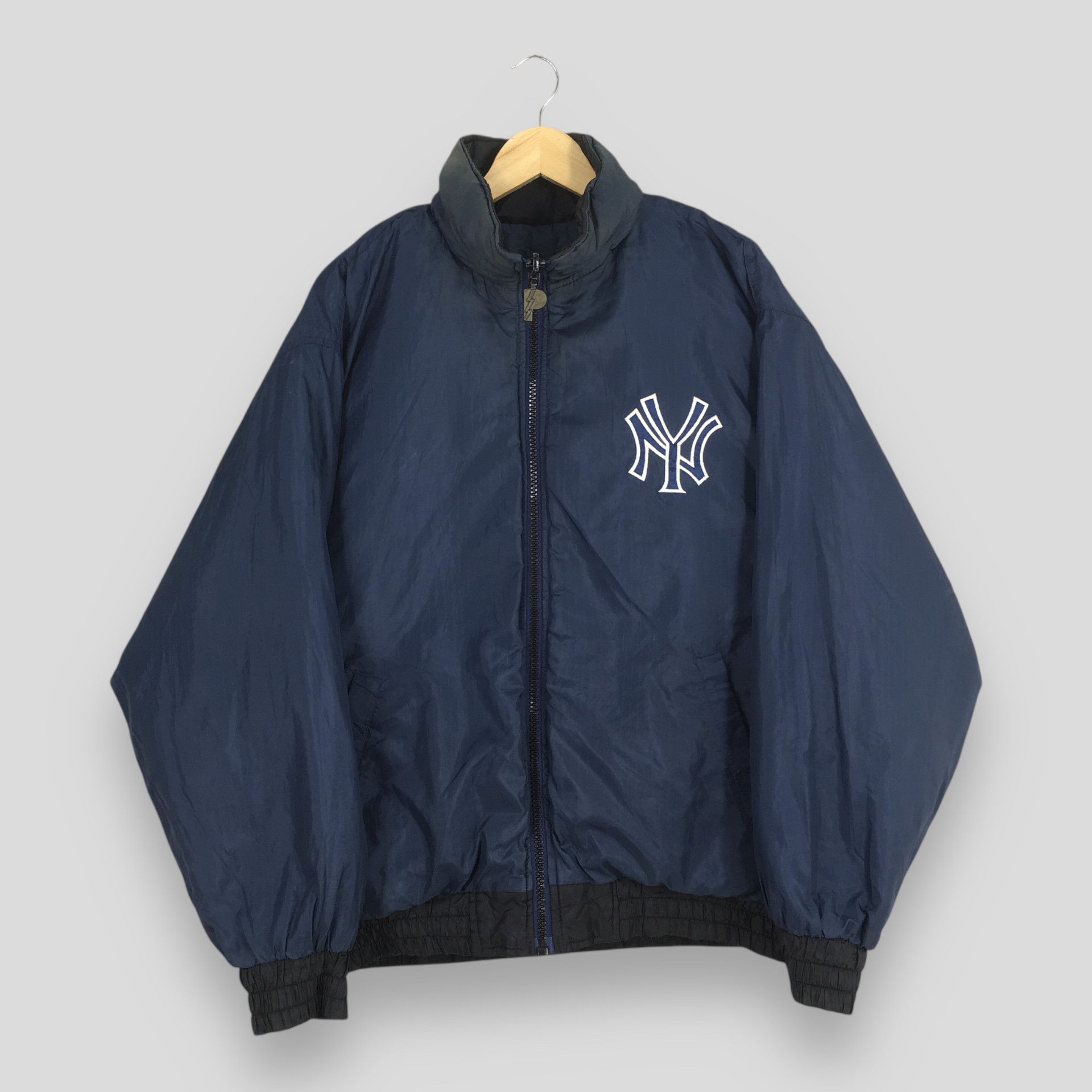 MLB Vintage 90s New York Yankees MLB Varsity Jacket Medium Size US M / EU 48-50 / 2 - 9 Thumbnail