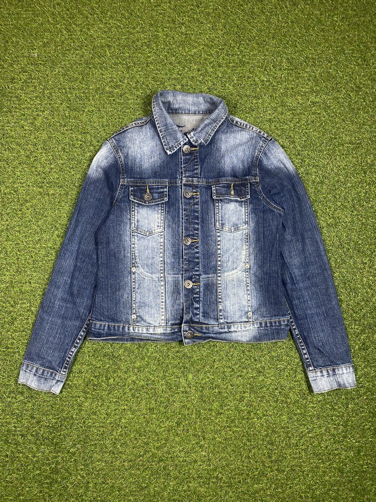 Vintage Vintage 90s Japanese Jeans jacket streetwear style size L Size L / US 10 / IT 46 - 1 Thumbnail