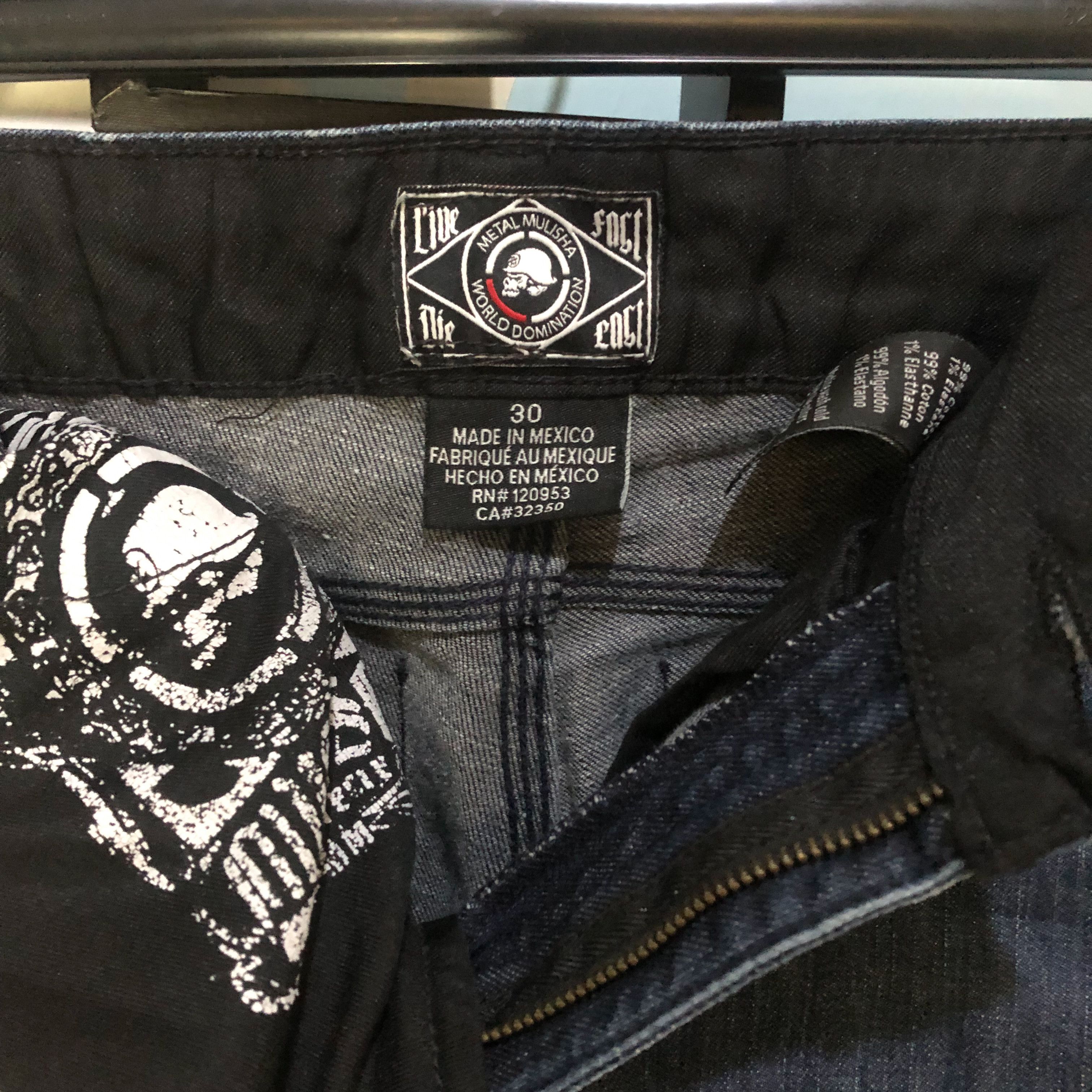 Metal Mulisha Metal Mulisha Live Fast Die Last Jeans Denim Pants Size US 30 / EU 46 - 9 Thumbnail