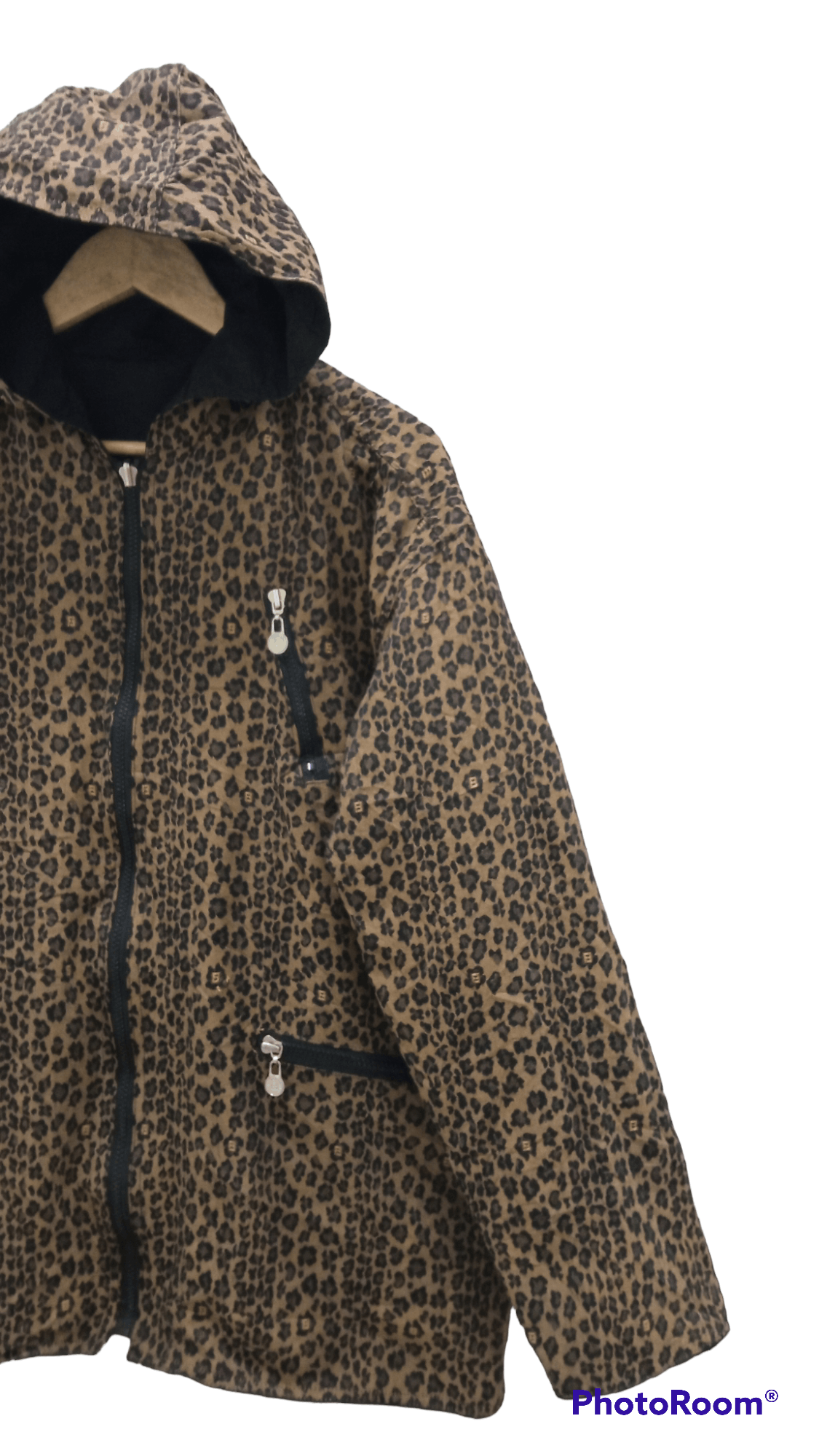 Fendi × Vintage 🔥🔥Vtg Fendi Leopard Big Logo Spellout Reversible Jacket Size US L / EU 52-54 / 3 - 3 Thumbnail