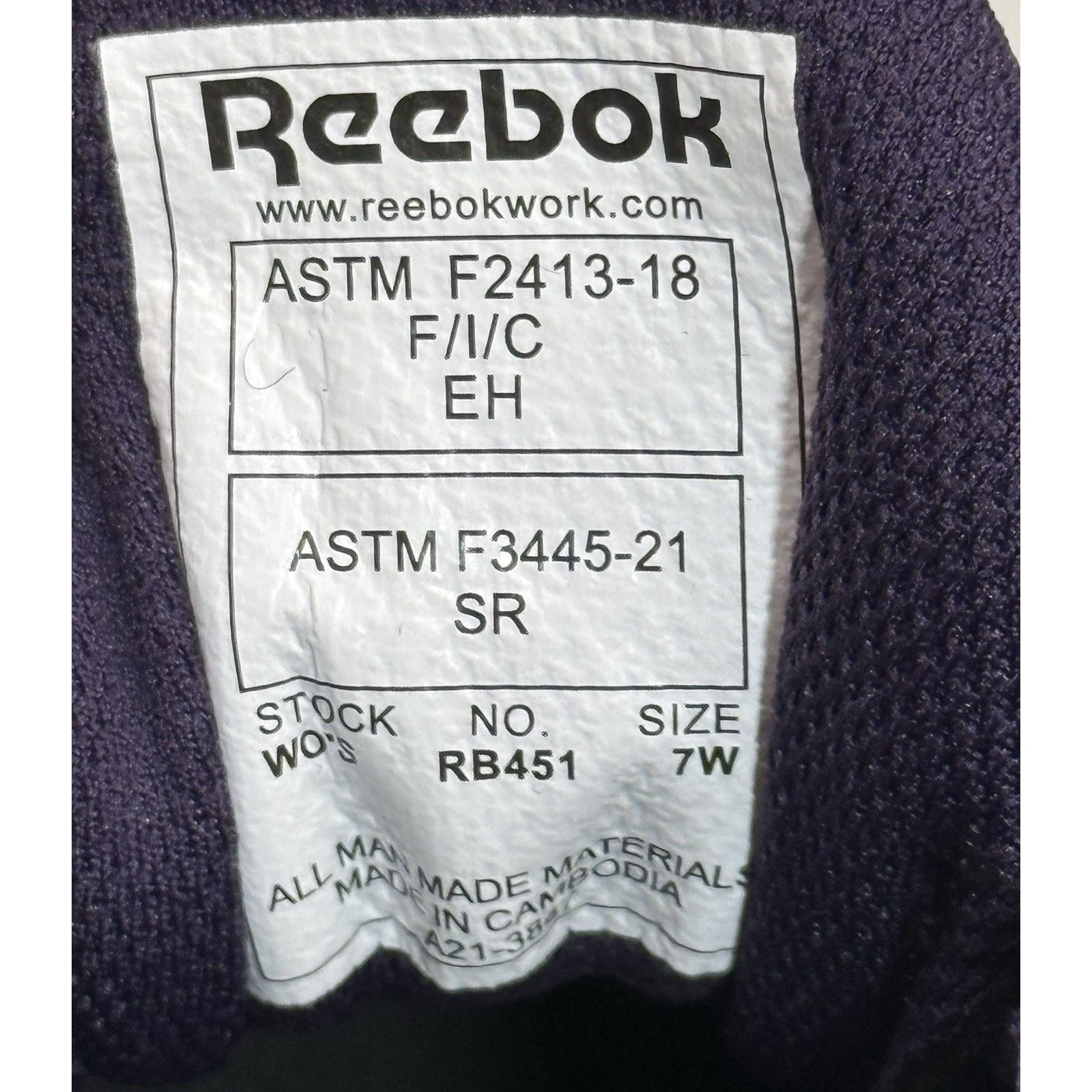 Reebok Reebok RB451 Athletic Work Shoes Composite Toe Wo's 7 W Work Size US 7 / EU 40 - 8 Thumbnail