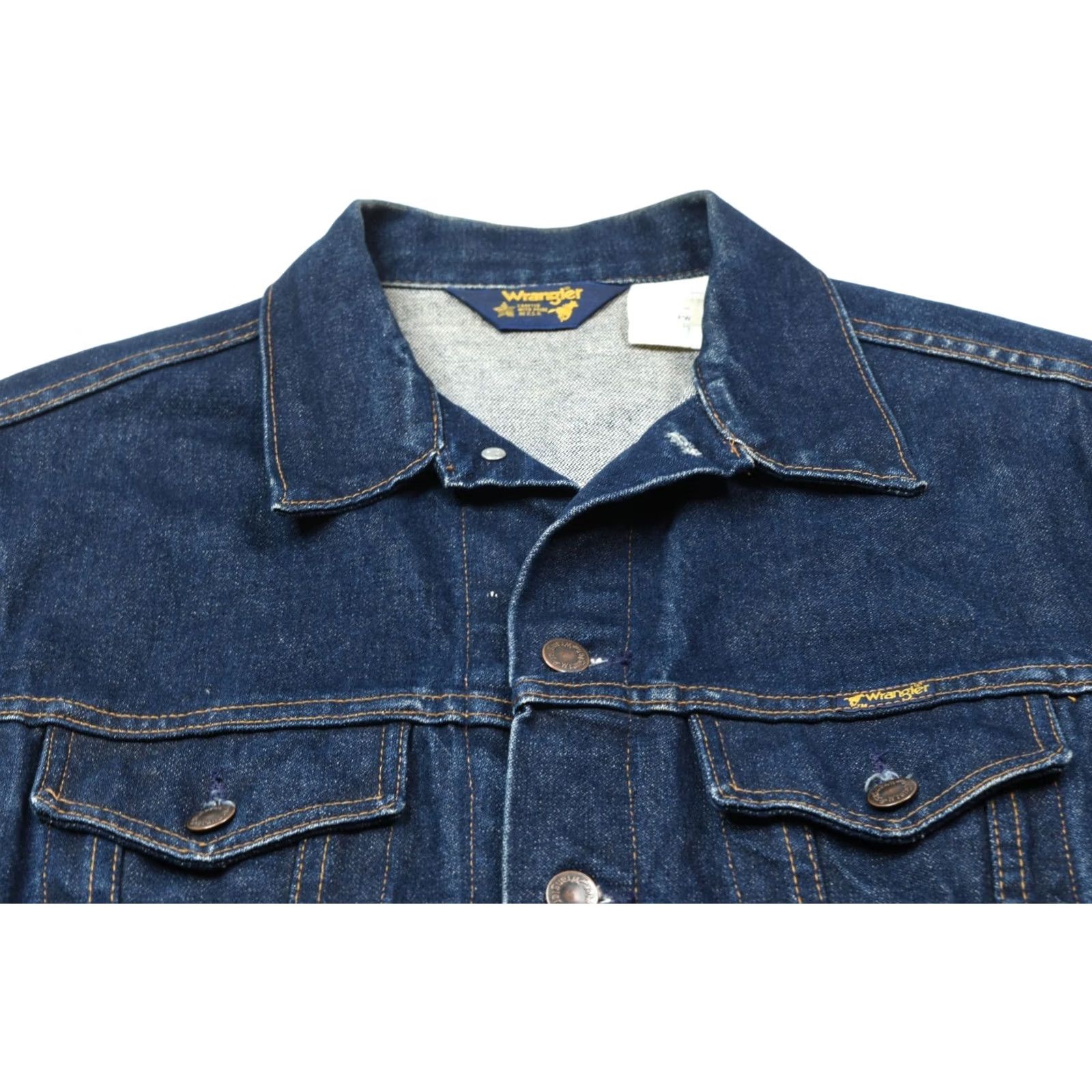 Wrangler Vintage Wrangler Jacket Mens 46 Blue Denim Trucker Button-Front 14oz USA Size US S / EU 44-46 / 1 - 3 Thumbnail