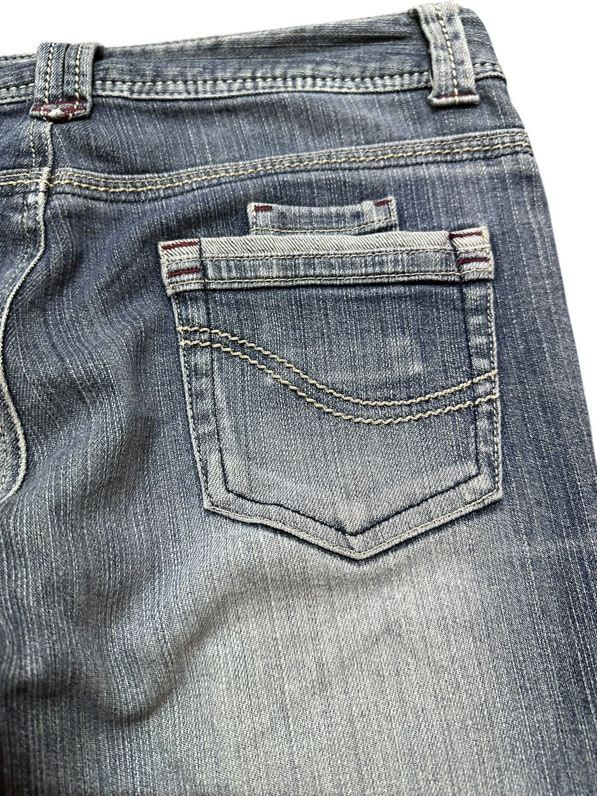 Japanese Brand Vintage Japanese Brand Flare Bush Pants Denim Size US 29 - 7 Thumbnail