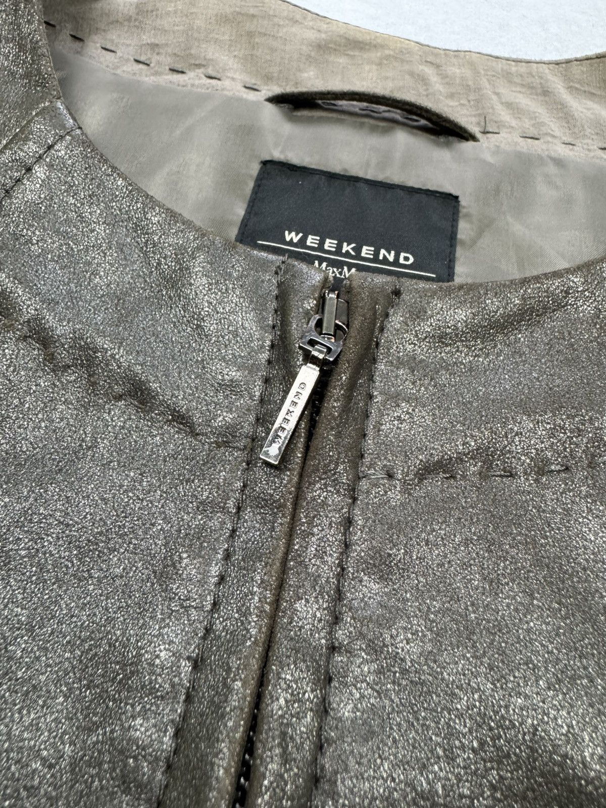 Weekend Max Mara Weekend Max Mara Leather Jacket Size XL / US 12-14 / IT 48-50 - 4 Thumbnail