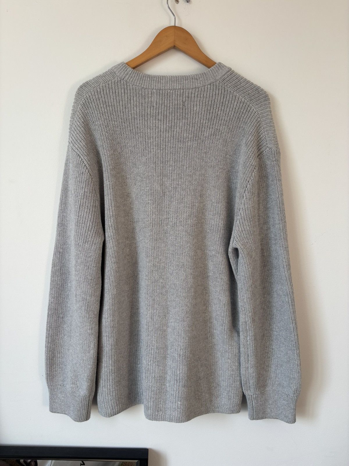 Other Comodo Korea Love Oversized Knit Sweater 105 Large Grey Size US L / EU 52-54 / 3 - 4 Thumbnail