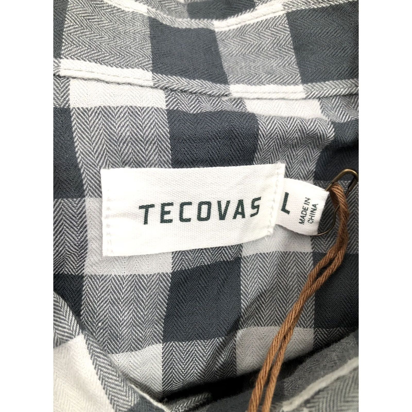 Tecovas Tecovas - Plaid Pearl Snap Western Shirt - Men - L - Gray - Long Sleeve - Button-Up - Vintage B3 Size US L / EU 52-54 / 3 - 6 Thumbnail
