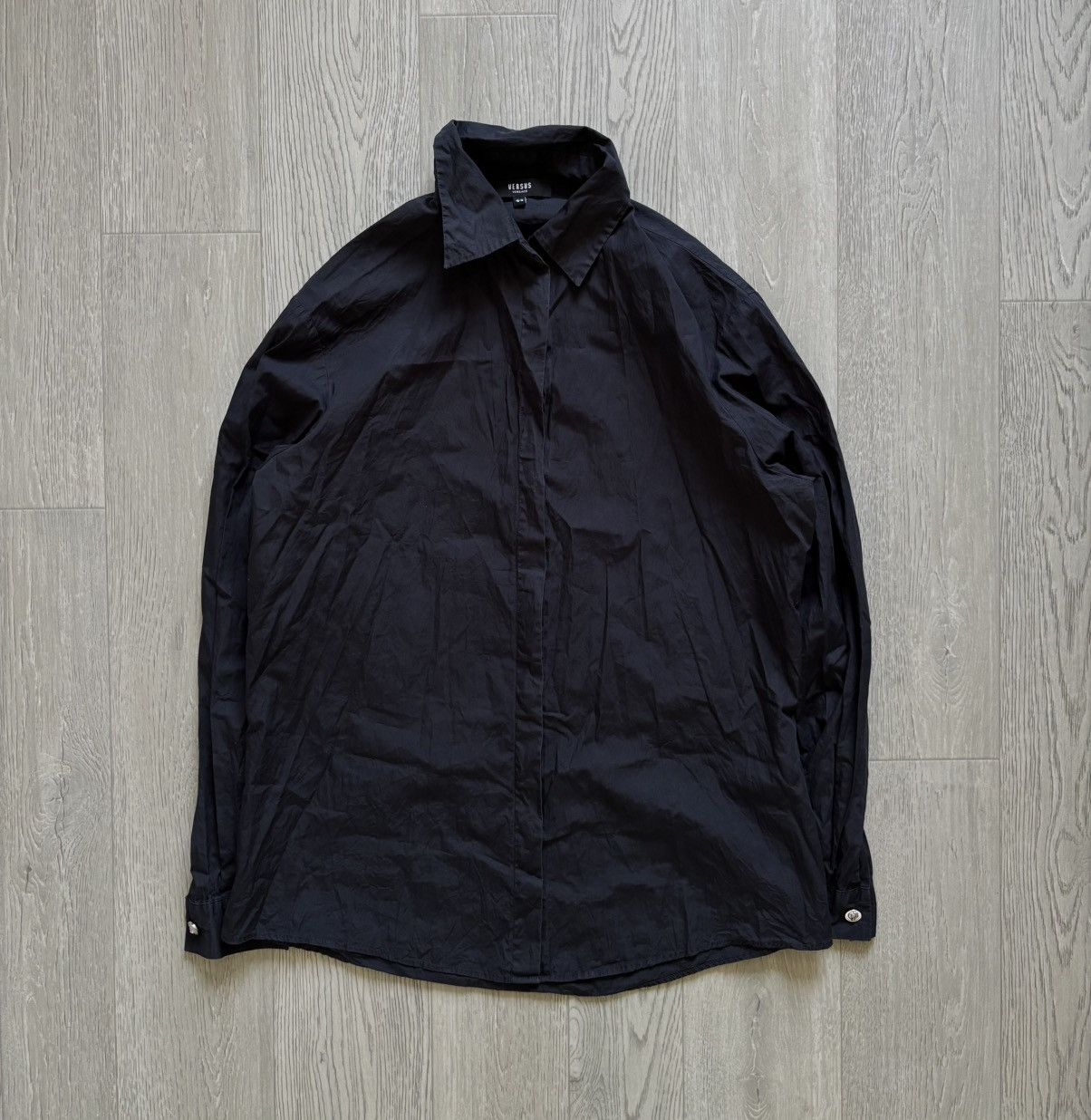 Versace × Versus Versace Versus Versace Black Shirt Button Up Size M / US 6-8 / IT 42-44 - 1 Thumbnail