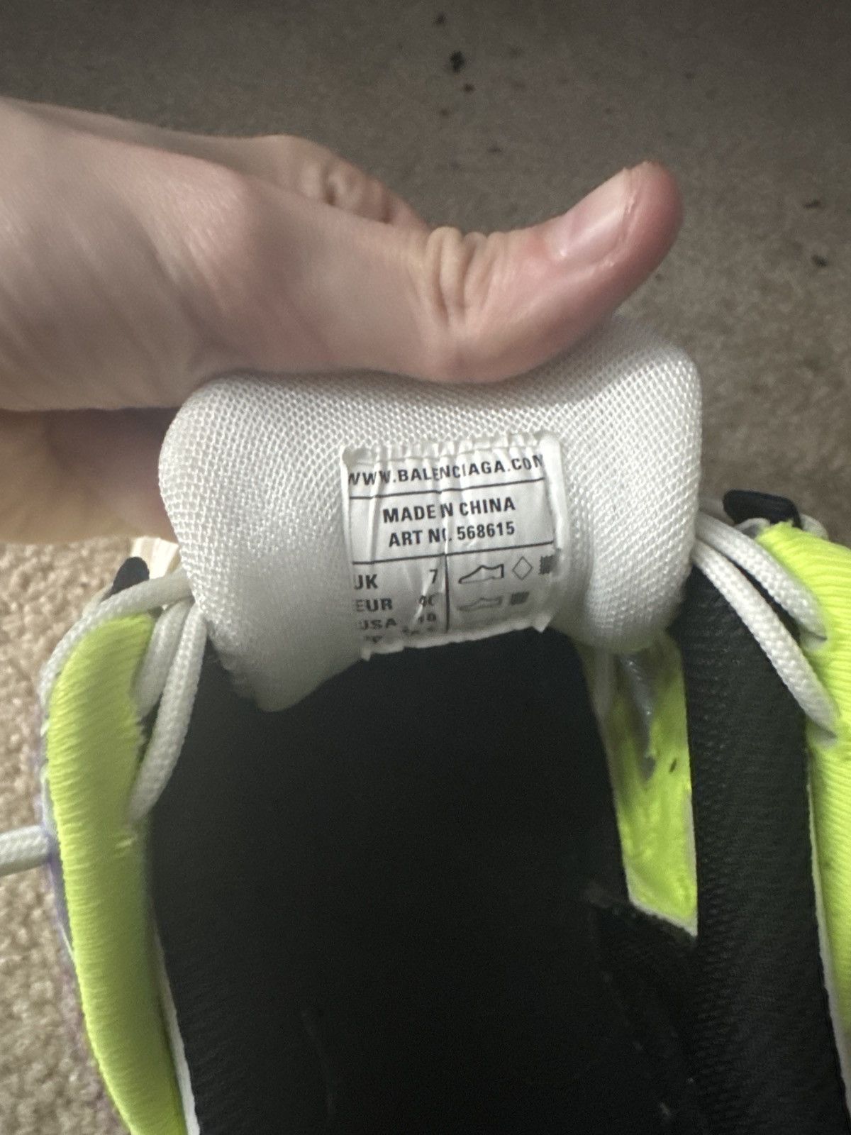 Balenciaga Balenciaga Track.2 (white and lime) Size US 10 / EU 43 - 6 Thumbnail
