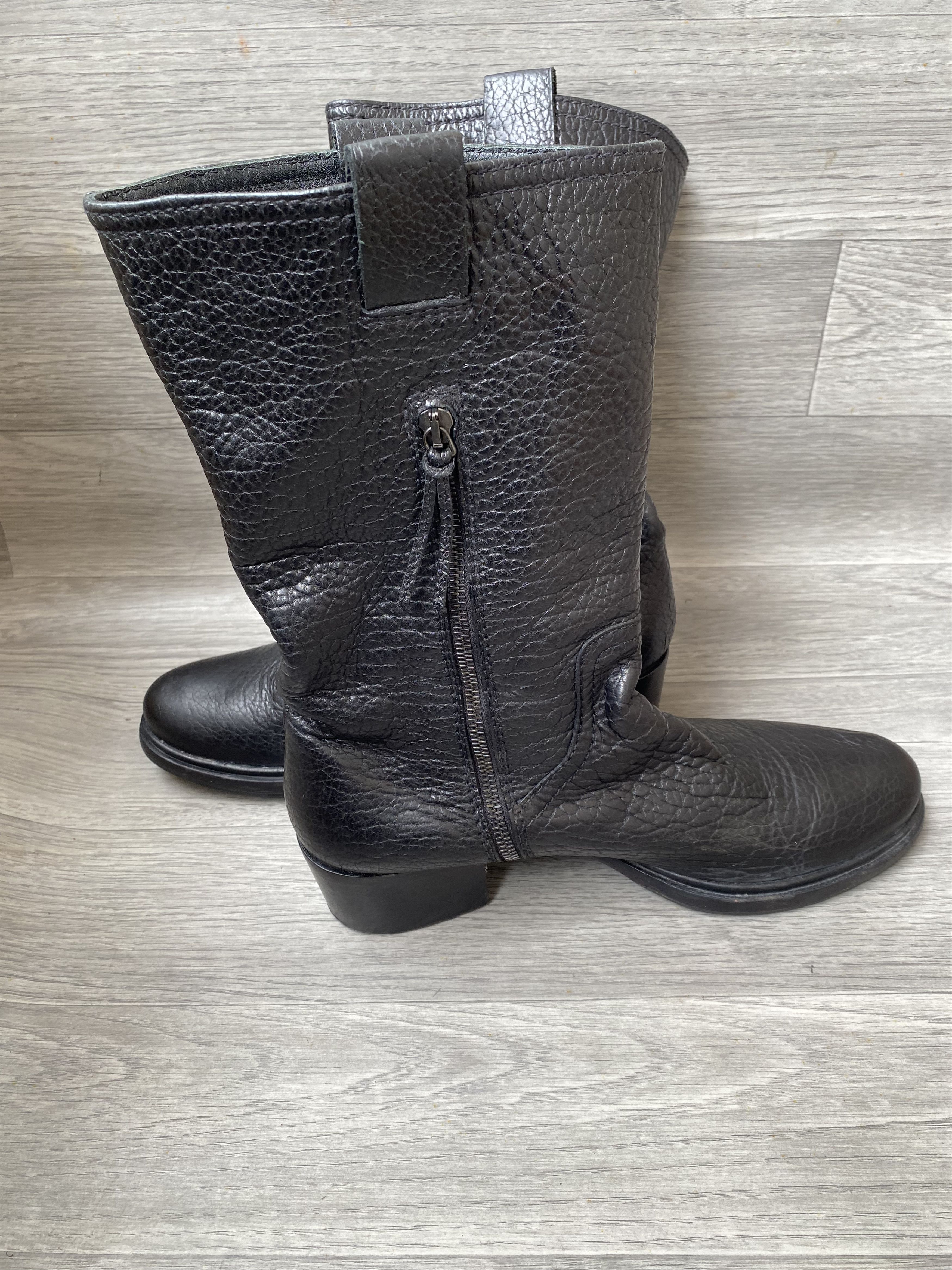 Miu Miu Miu miu x prada pebble grain pull on boots sz 41 Size US 10.5 / IT 40.5 - 10 Thumbnail