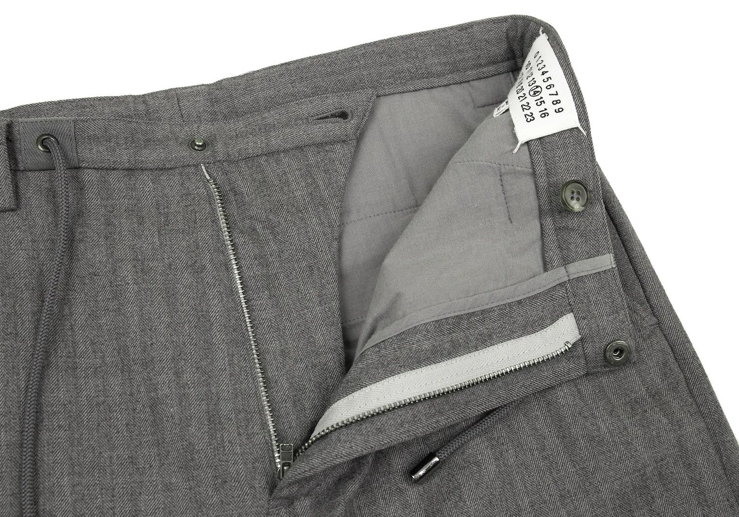 Maison Margiela Wool Herringbone Pants in Gray Size 44 Size US 28 / EU 44 - 5 Thumbnail