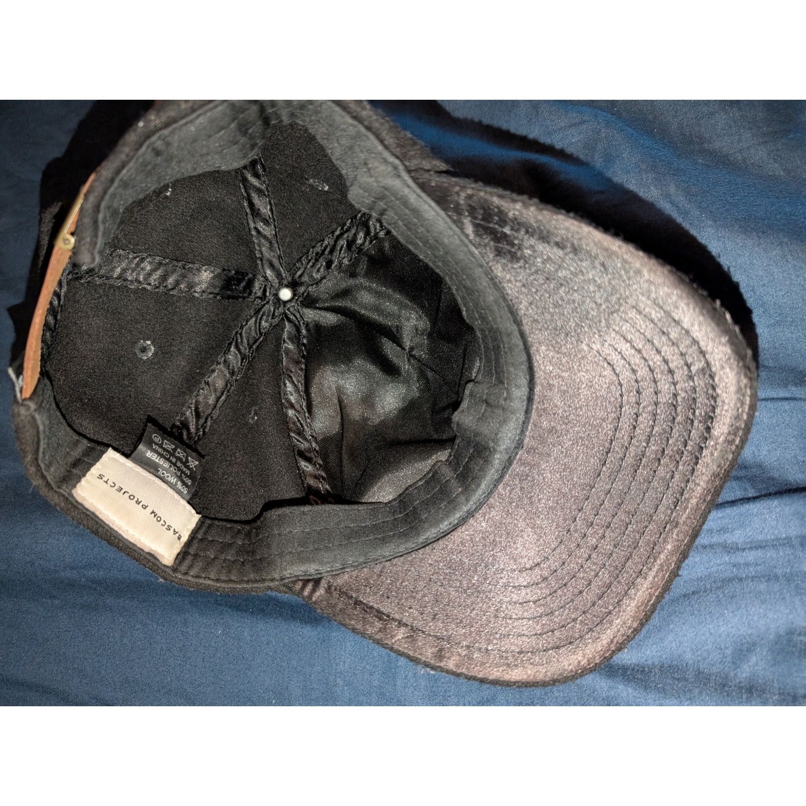 New Era Bascom Projects Wool Baseball Cap Hat Leather Strap HI logo Size ONE SIZE - 5 Thumbnail
