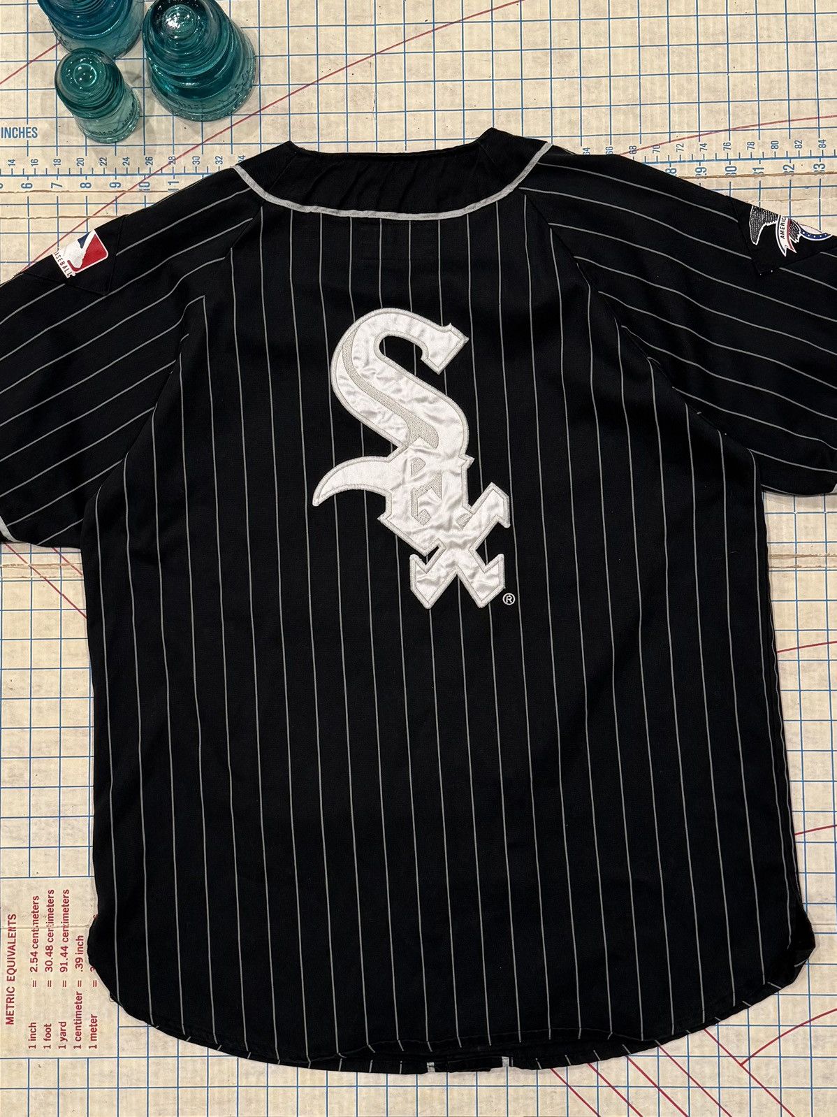 Starter Vintage Starter Chicago White Sox Pinstriped Baseball Jersey Size US L / EU 52-54 / 3 - 12 Thumbnail