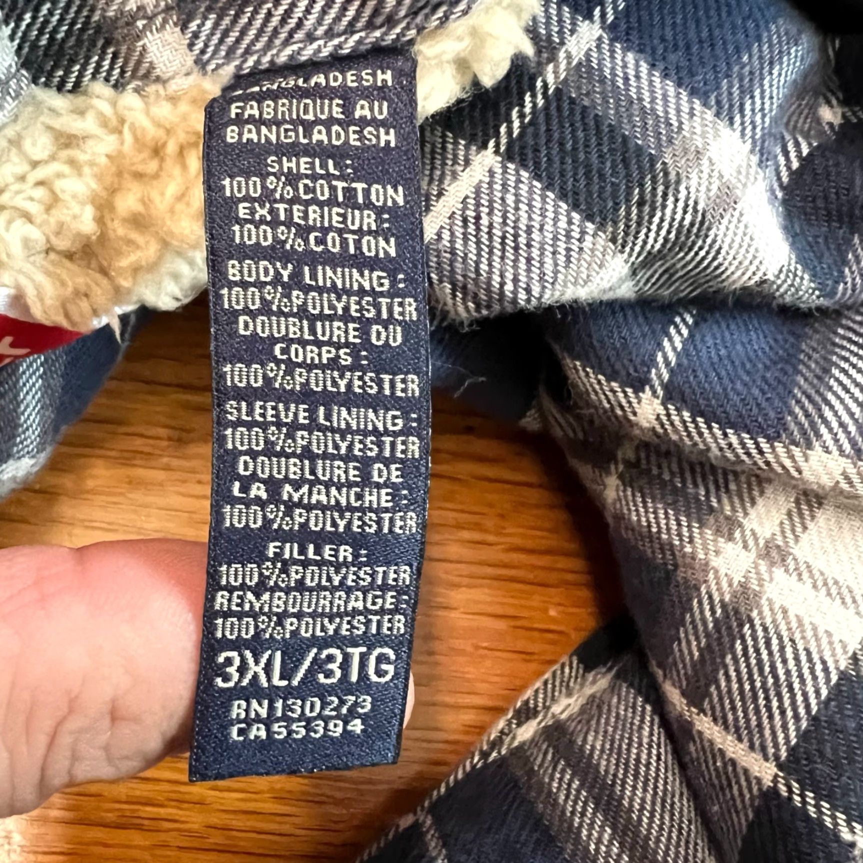 Wrangler VINTAGE Wrangler Shirt Mens 3XL Blue Plaid Sherpa Lined Button-Up Casual Western Outdoor Classic Workwear Size US XXL / EU 58 / 5 - 6 Thumbnail