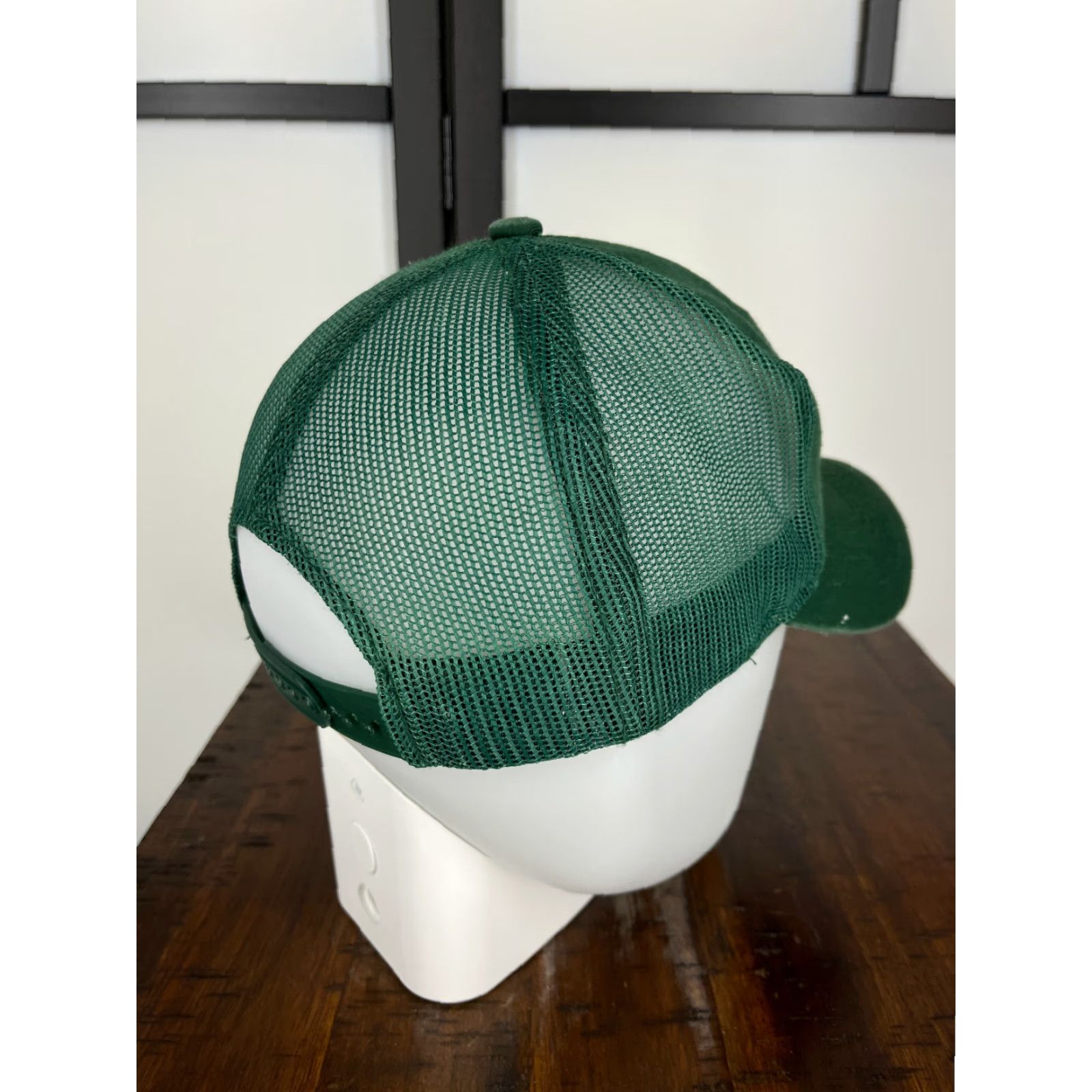 Bass Pro Shops Bass Pro Shops Hat Cap Snap Back Adult Green Trucker Hat Twill Cotton Fish Camp Hike Adjustable One Size Men Green 90s? Size ONE SIZE - 7 Thumbnail