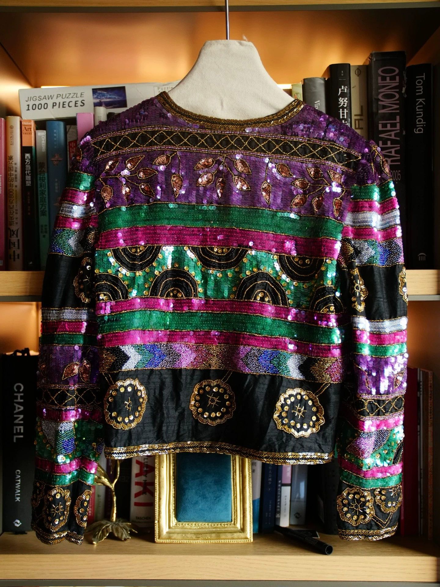 Other American Vintage Beaded Silk Short Jacket Size S / US 4 / IT 40 - 2 Thumbnail