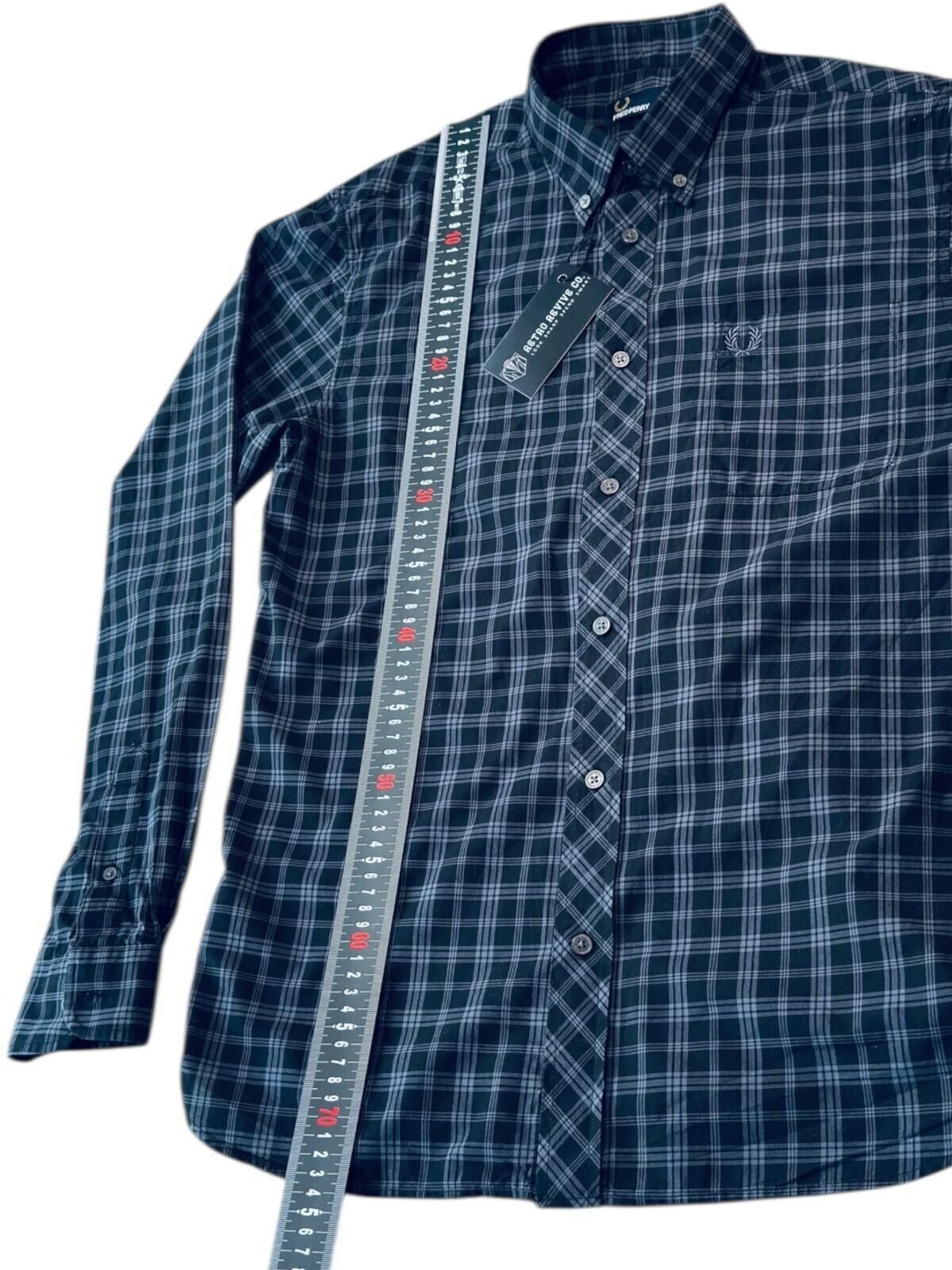 Fred Perry Fred Perry Shirt Men's UK Size M Black Check Embroidered Size US M / EU 48-50 / 2 - 7 Thumbnail
