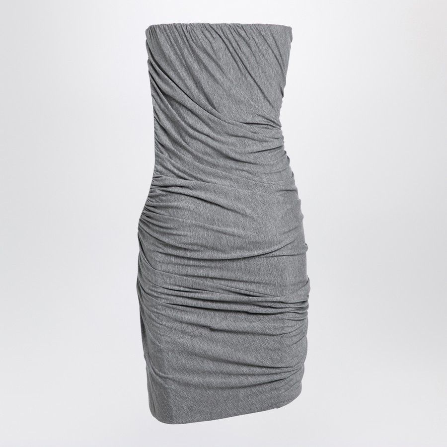 The Attico o1d2blof1024 Viscose Mini Dress In Grey Size S / US 4 / IT 40 - 2 Thumbnail