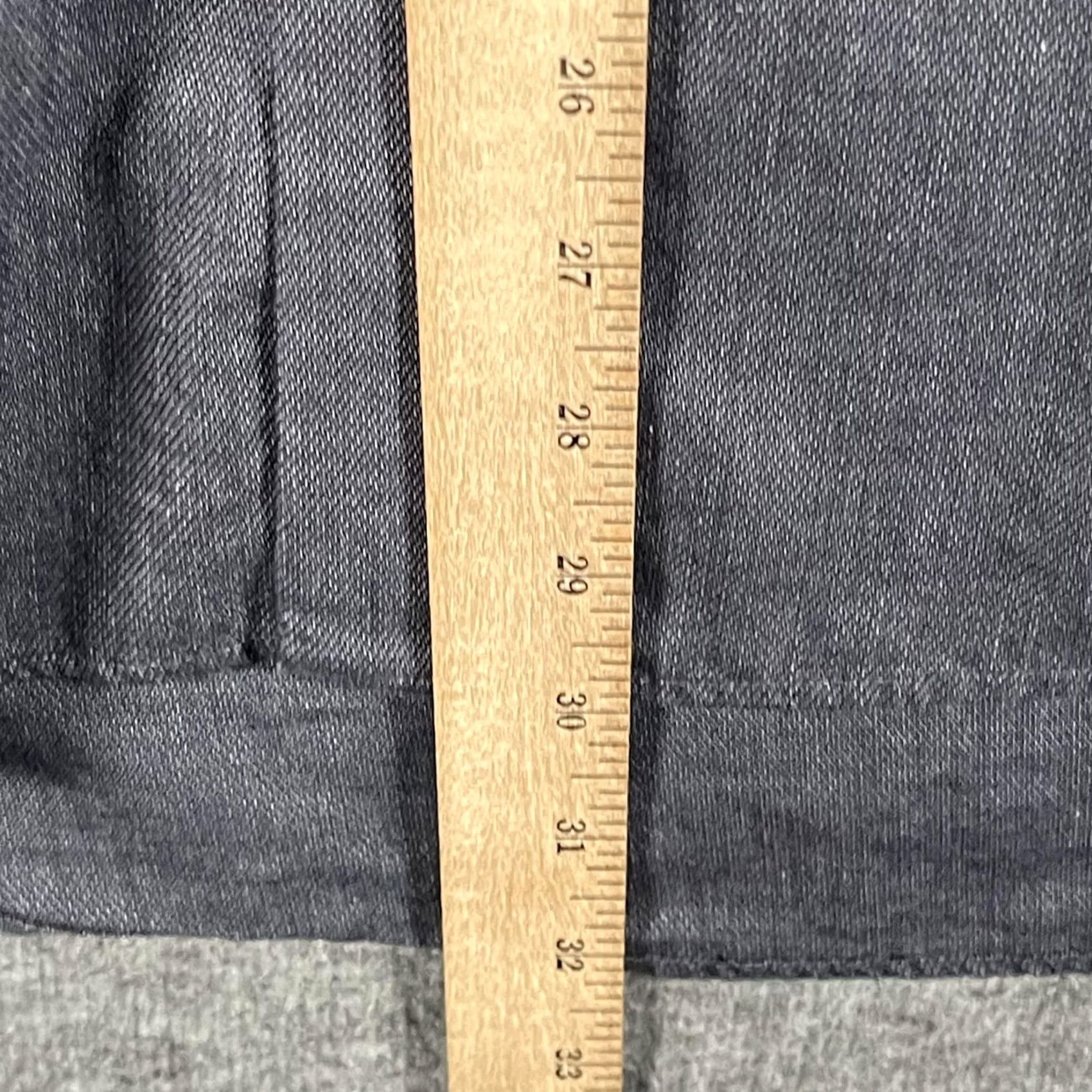Vintage Cezani Shirt Mens 16.5 34/35 Gray Solid Cotton Button Down Long Sleeve Dress Shirt Mens Black Label Tailoring Size 46R - 7 Thumbnail
