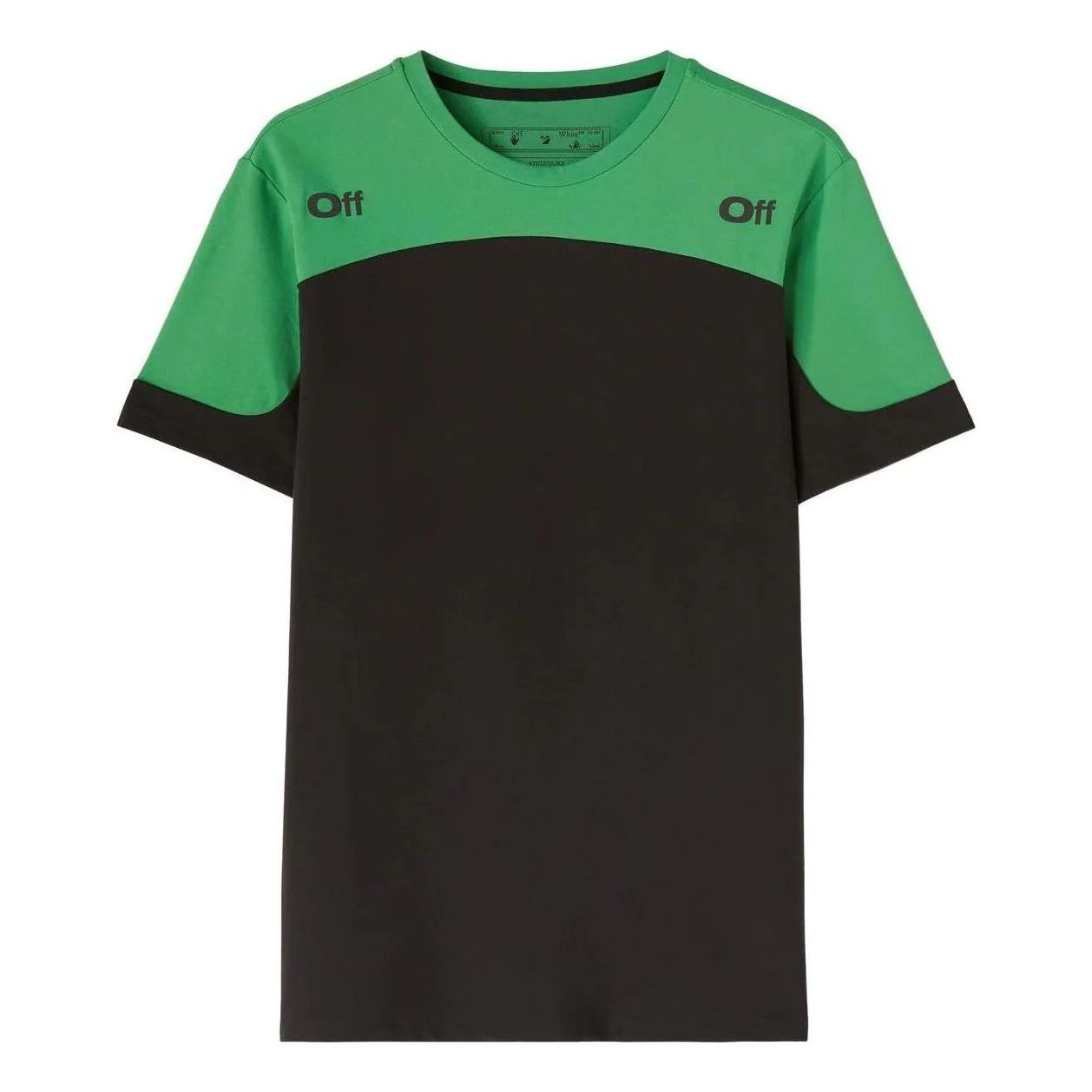 Off-White o1gr1nt0425 Diag Outline Block S/S Sport T-Shirt Black Green Size US S / EU 44-46 / 1 - 1 Thumbnail