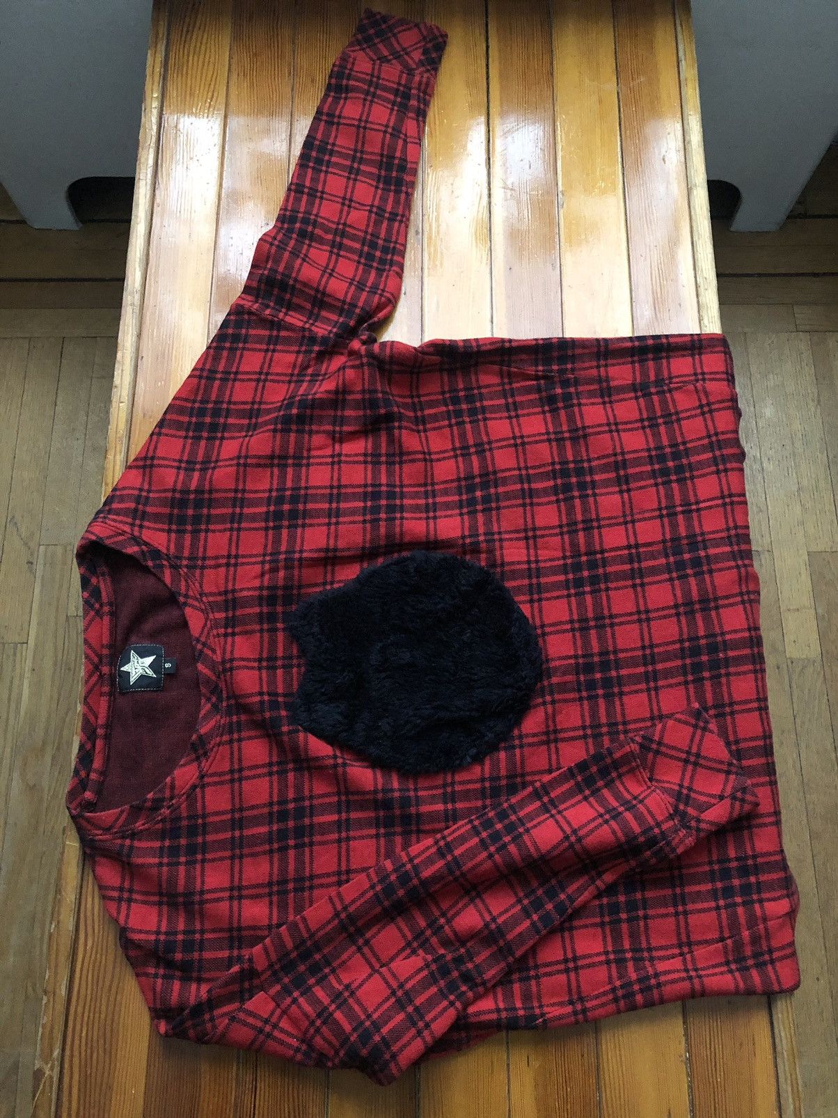 20471120 Vintage 20471120 Hyoma Fuzzy Character Flannel Size US S / EU 44-46 / 1 - 12 Thumbnail