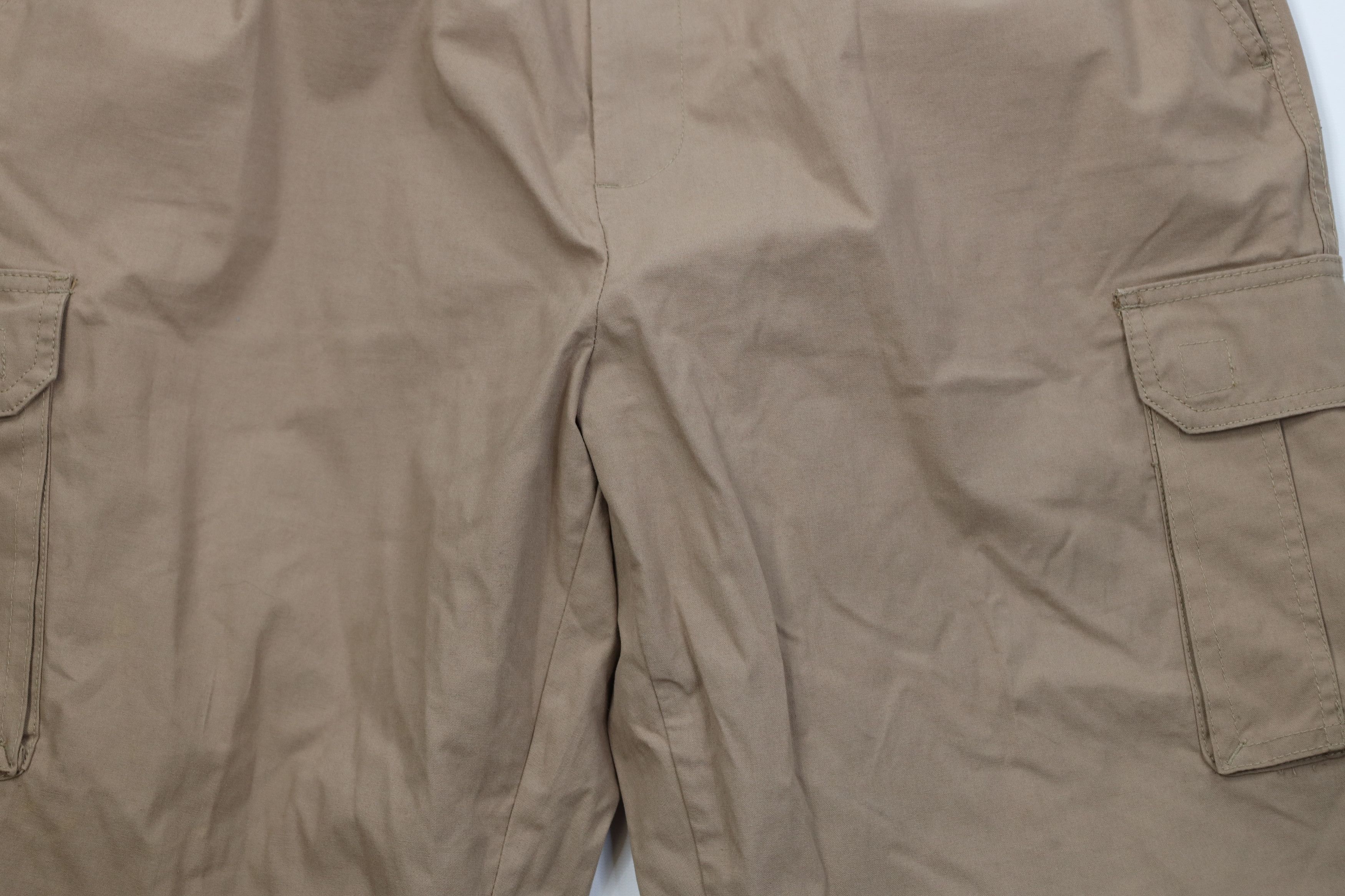 Vintage Vintage 90s Streetwear Baggy Wide Leg Cargo Pants Khaki Size US 44 / EU 60 - 3 Thumbnail