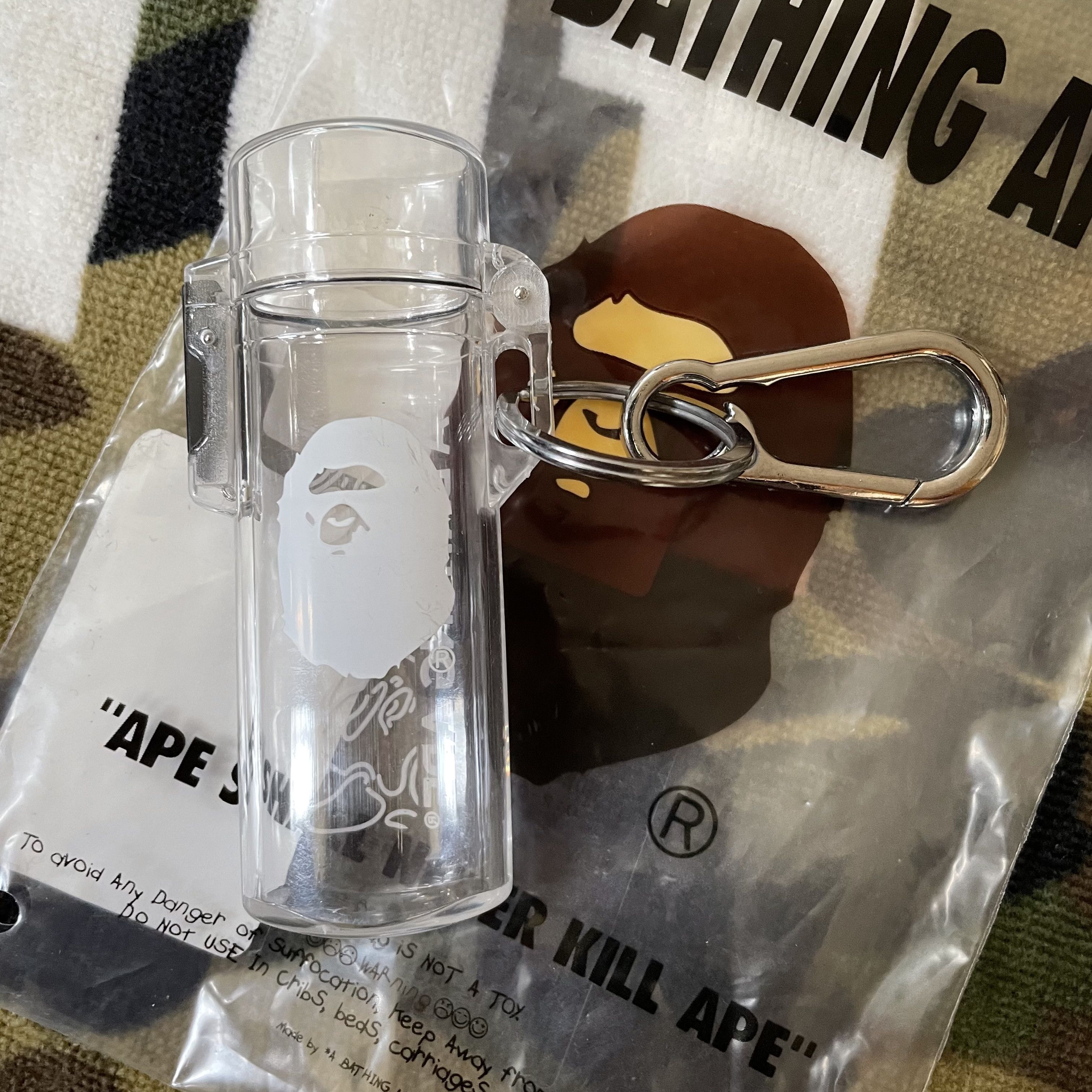 Bape CLEAR NEON CAMO LIGHTER CASE KEYCHAIN Size ONE SIZE - 4 Thumbnail