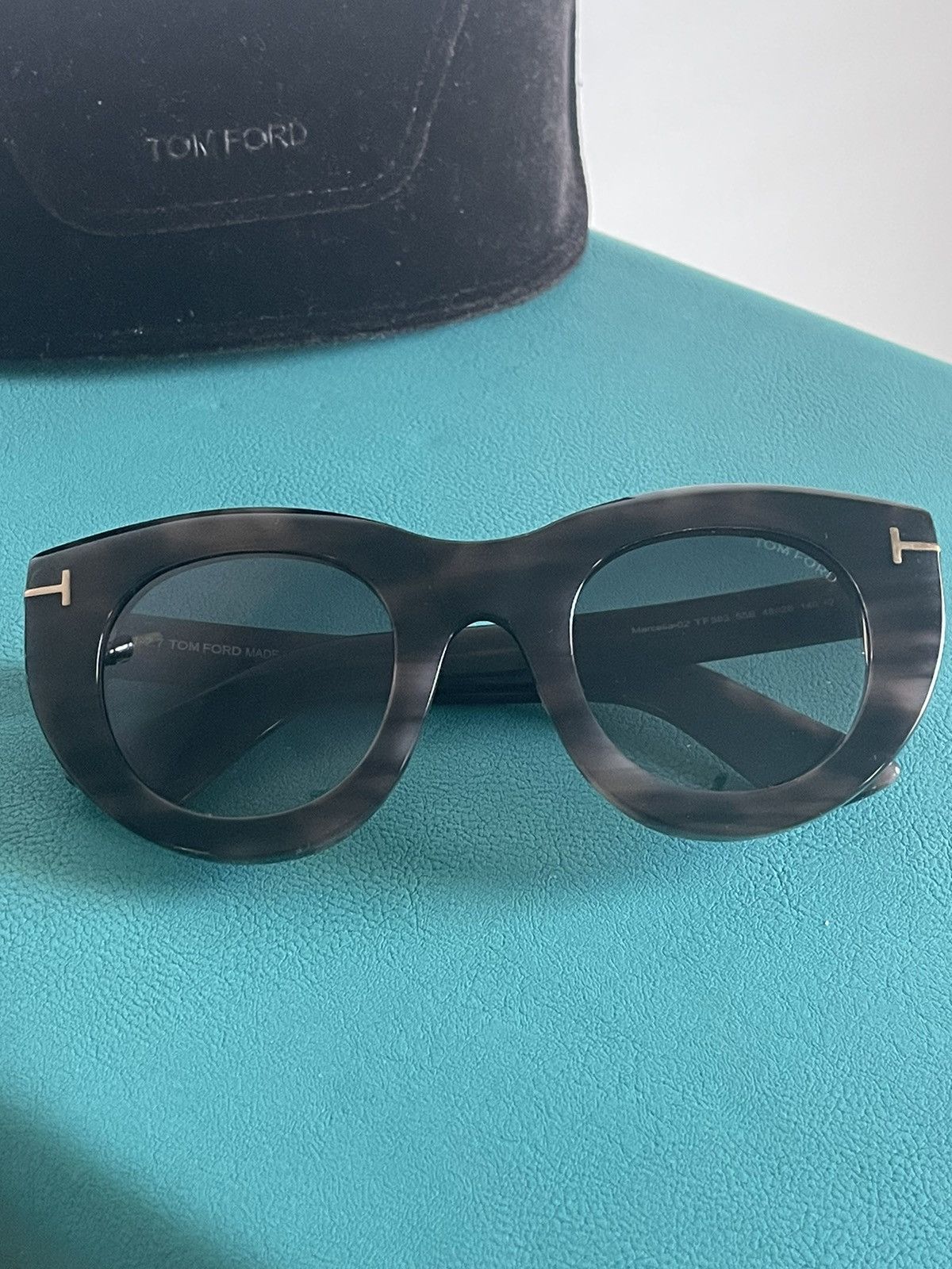 image of Tom Ford Marcella Cat Eye Sunglasses Tf583 Tortoise Shell in Brown, Men's