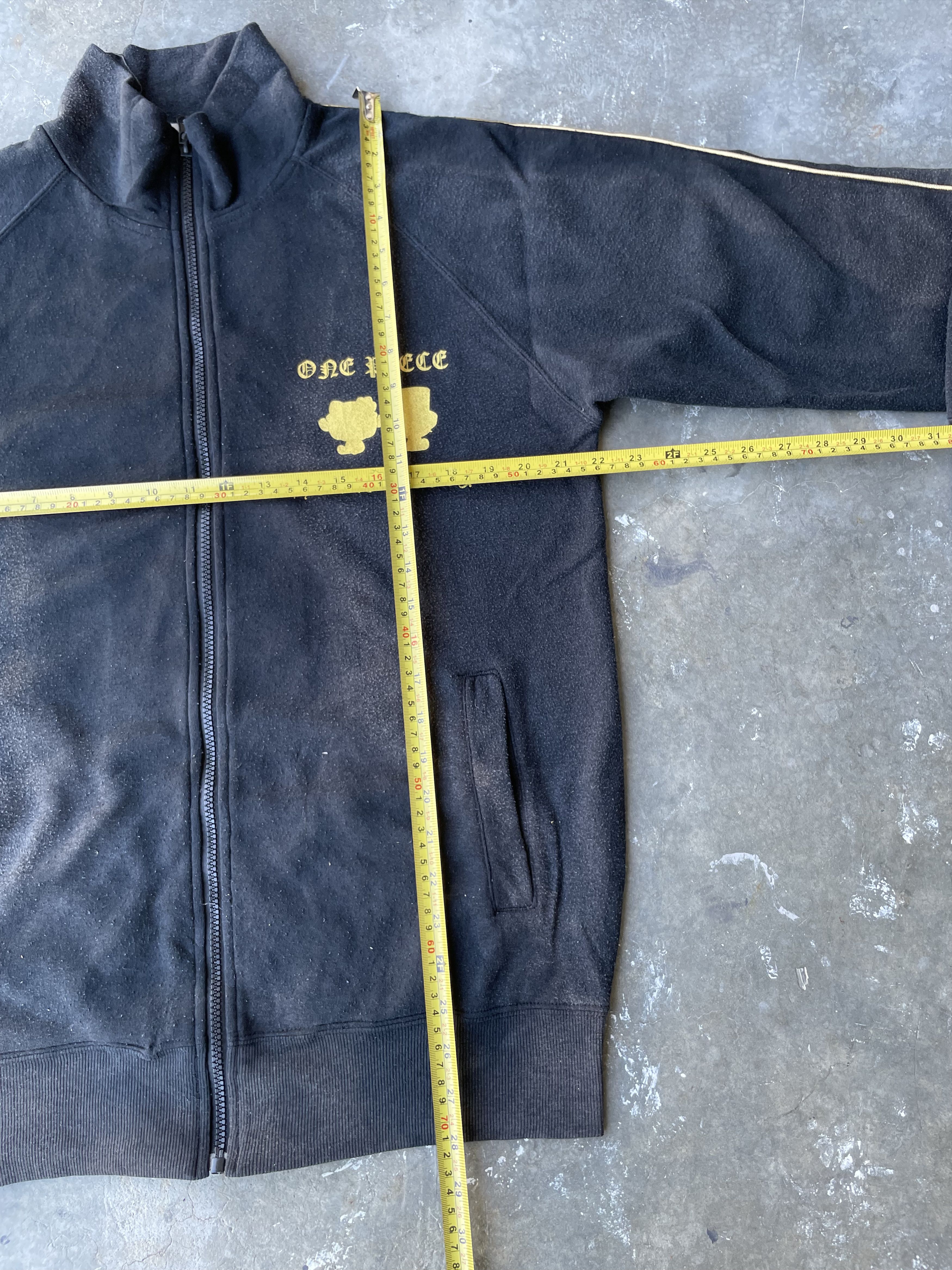 Japanese Brand Vintage Sunfaded One Piece X Hello Kitty Logo Zip Sweatshirt Size US L / EU 52-54 / 3 - 6 Thumbnail