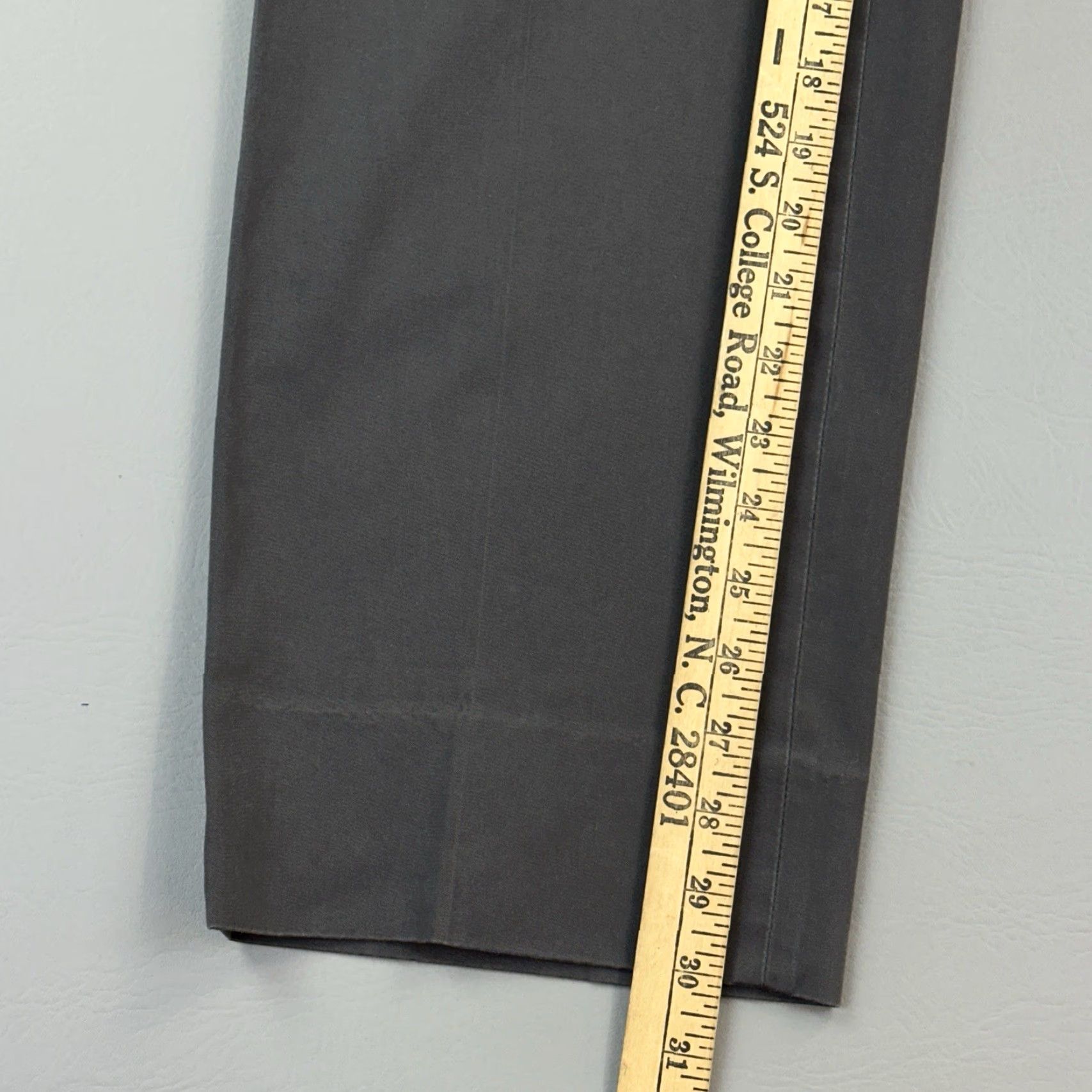 Vintage Hiltl Perfetto Pants Mens 36x30 Gray Cotton Stretch Dress Chino Trousers Size US 36 / EU 52 - 3 Thumbnail