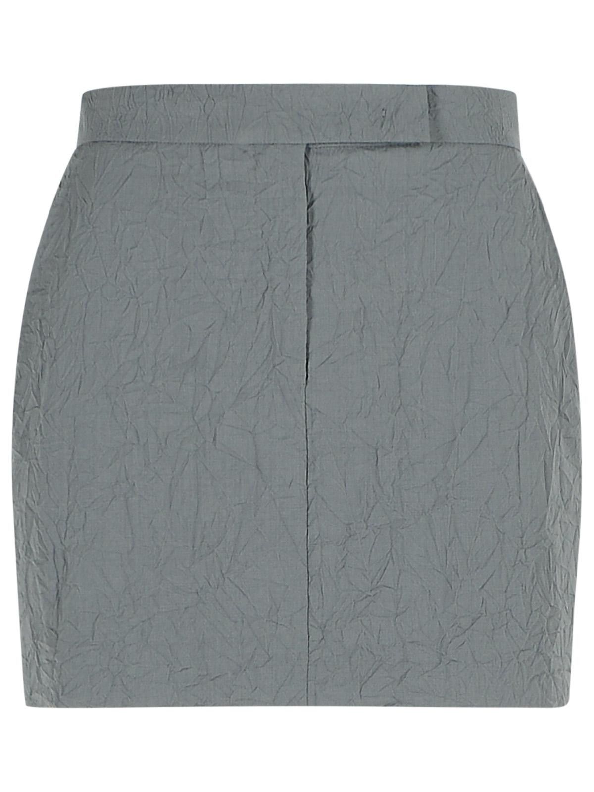Max Mara MAX MARA 'Abate' Grey Virgin Wool Skirt Size 27" / US 4 / IT 40 - 1 Thumbnail