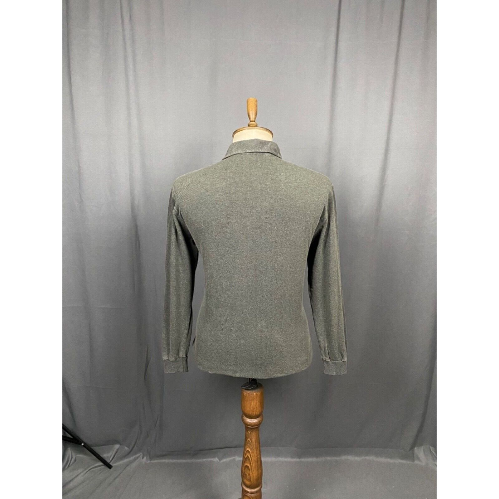 Brioni Brioni Men's Khaki Green Collared Longsleeve Polo Sweater Si Size US M / EU 48-50 / 2 - 7 Thumbnail